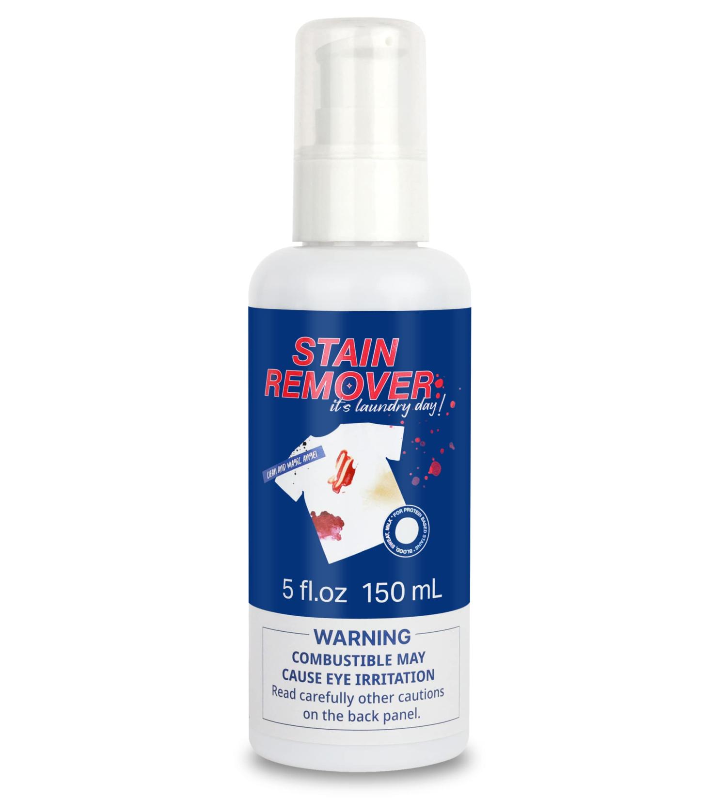 Buy Stain Remover - Powerful Blood & Tough Stain Cleaner for Clothes Carpets & More | Home Cleaning Supplies | 5 fl oz - Buy Online on GoSupps.com