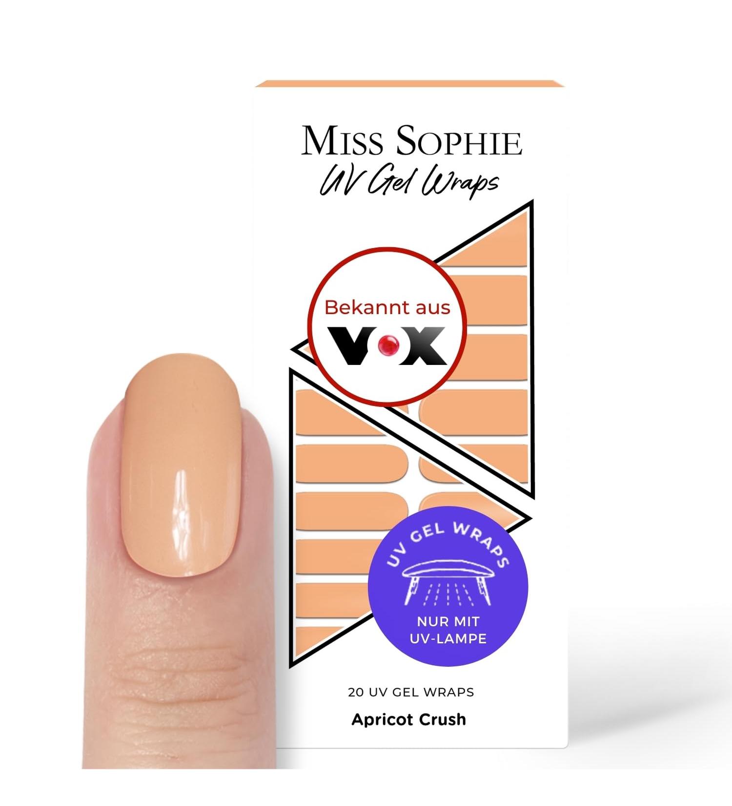 Original Miss Sophie UV Gel Nail Foils - Soft Touch Apricot Crush Gel Polish Stripes for Finger & Toenails | International Shipping Available - Buy Online on GoSupps.com