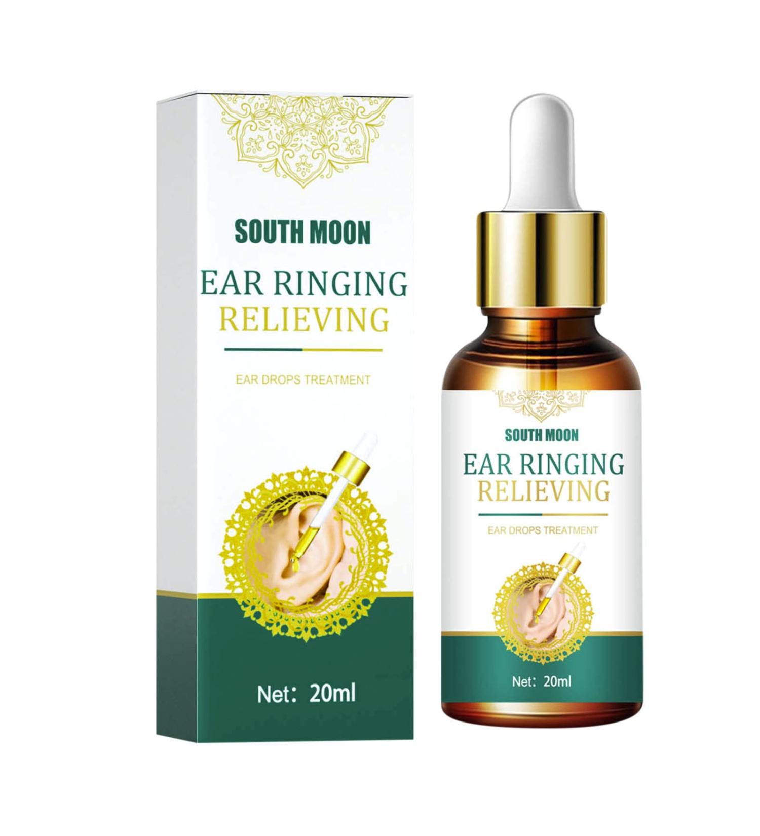 Organic Ear Ringing Remedy Drops 20ml - Soothes and Eases Tinnitus Symptoms - Natural Ear Oil for Pain Relief - 1 Pc - Buy Online on GoSupps.com