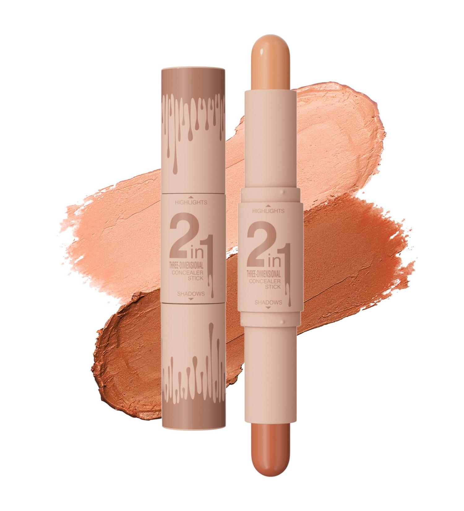 2 in 1 Contour Stick Makeup Stick Makeup Sticks Double Head Face Highlighter Highlighter Contour Sticks - Buy Online on GoSupps.com
