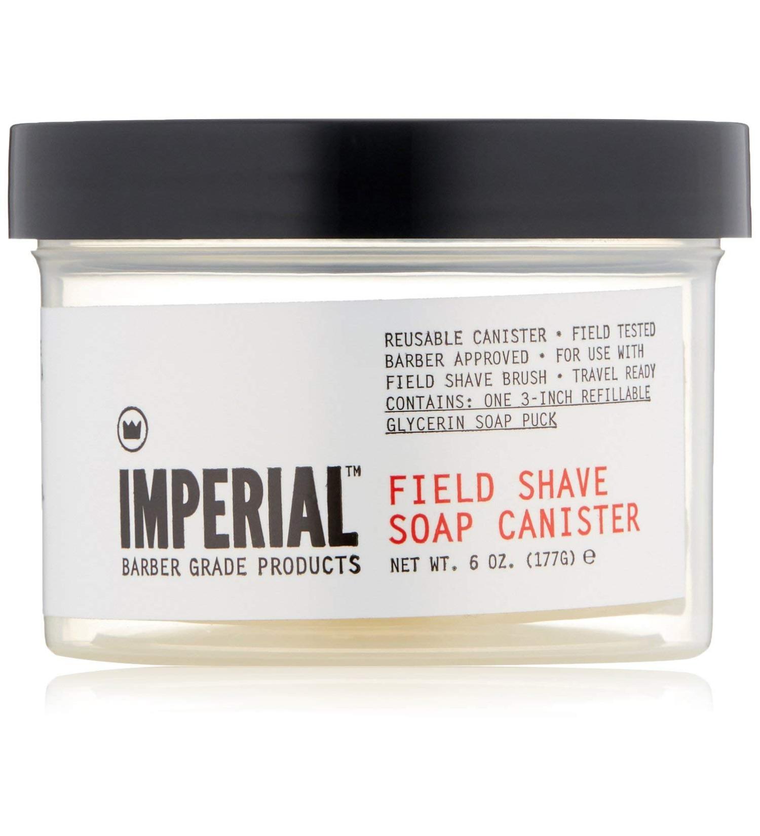 Imperial Barber Field Shave Soap Canister - 6.2 oz | Premium Shaving Soap for a Smooth Close Shave - International Shipping Available - Buy Online on GoSupps.com