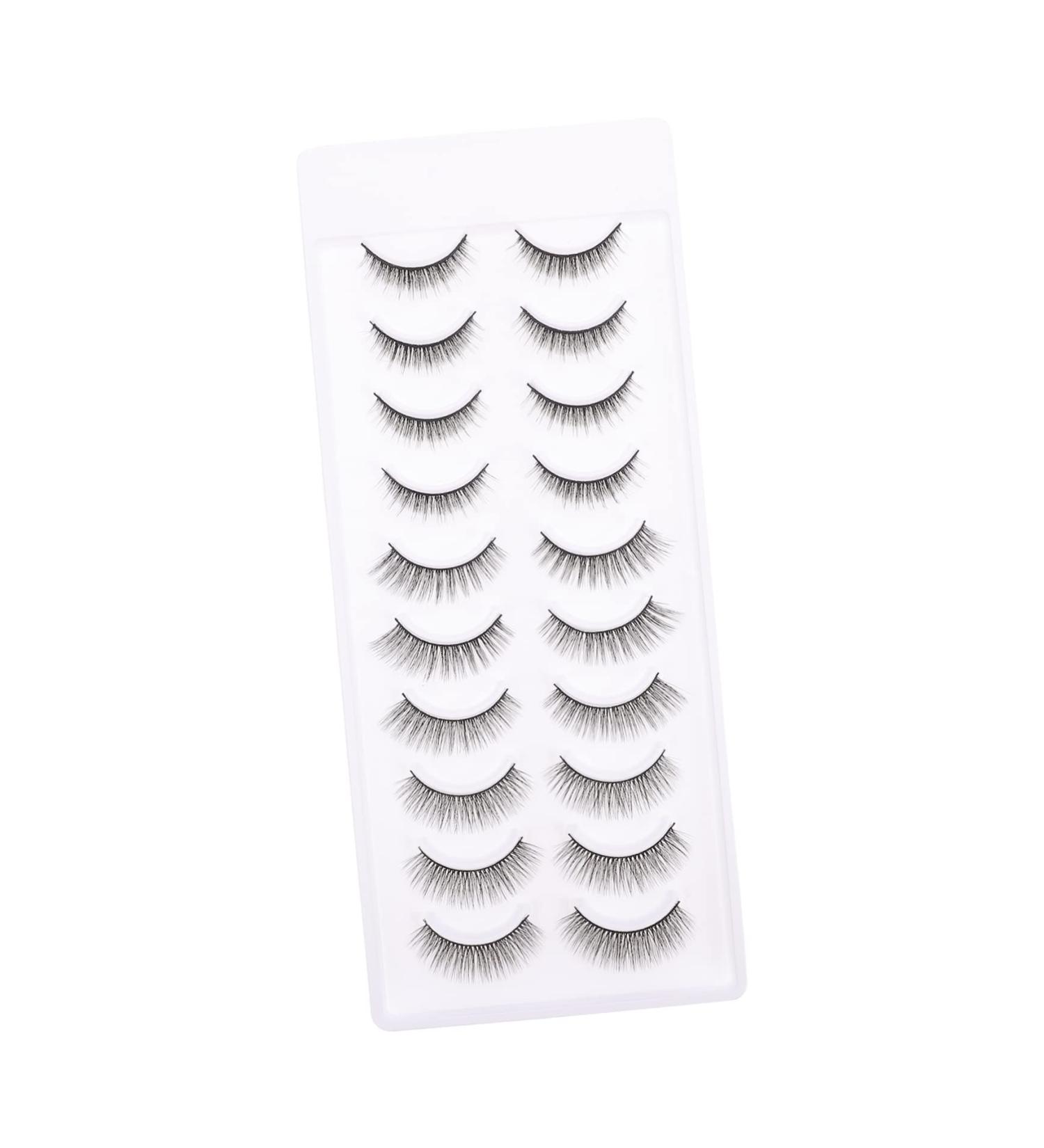 POPETPOP 10 Pairs Fake Eyelashes False Lashes False Eyelash Cosplay Lashes Stage Eyelash Dense Eyelashes Cosplay Performance Eyelash Full Eye Eyelashes Natural 3d Chemical Fiber Extend - Buy Online on GoSupps.com