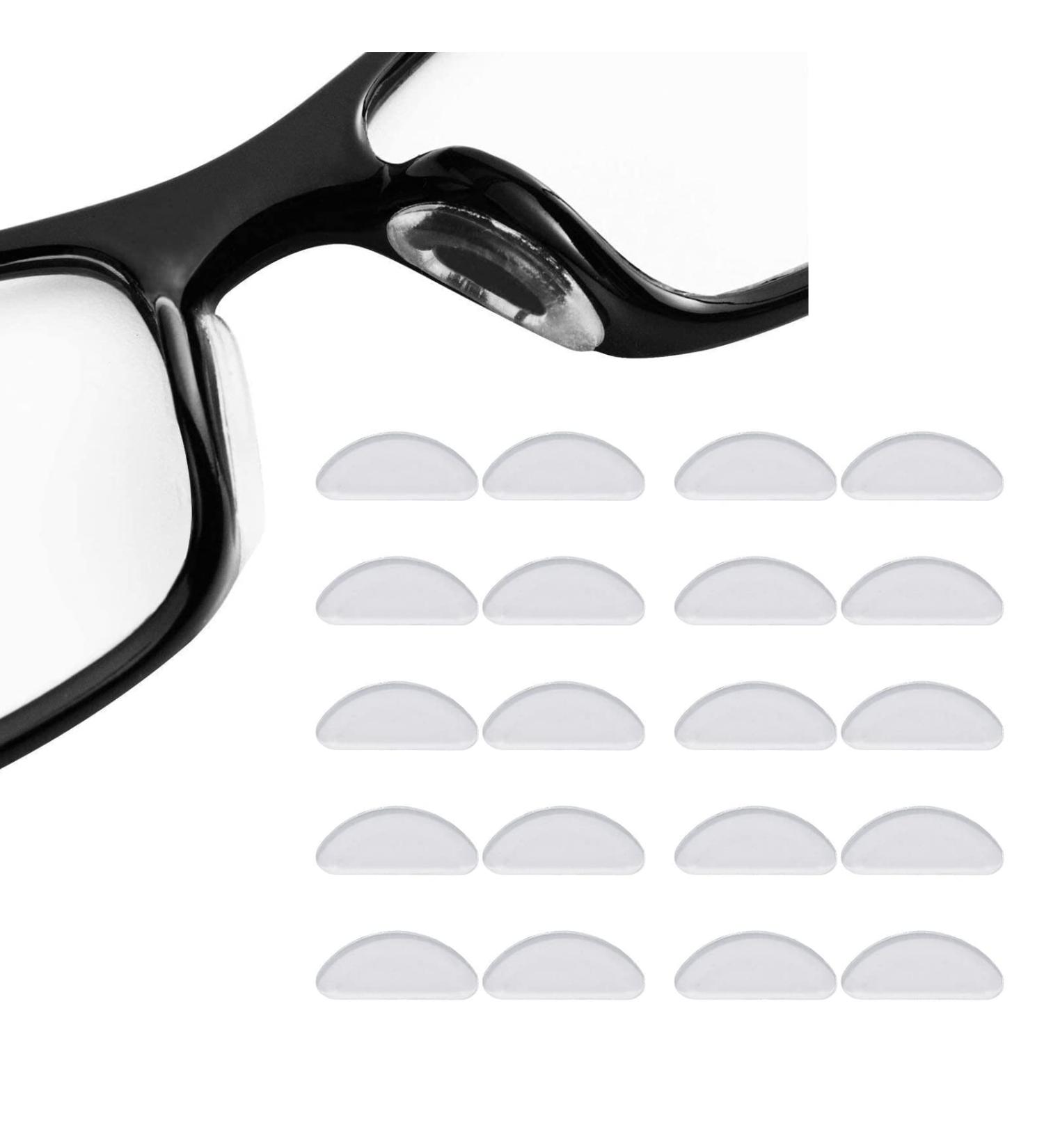 12 Pairs Soft Silicone Nose Pads for Glasses & Sunglasses - Self-Adhesive Slip-Resistant Transparent Gel Pads - Buy Online on GoSupps.com
