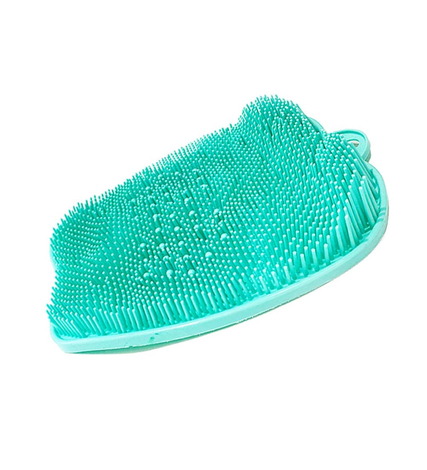 Shower Foot Scrubber Massager Acupressure Mat - Non-Slip Exfoliating Massage Mat for Circulation & Pain Relief (Green) - Buy Online on GoSupps.com