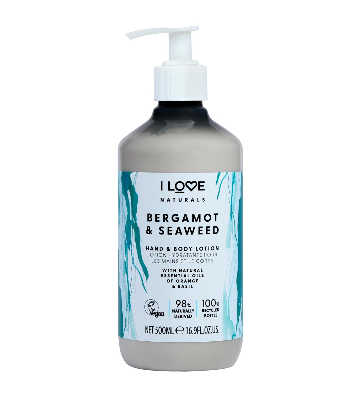 I Love Naturals Bergamot & Seaweed Hand and Body Lotion | Moisturizing Lotion for Dry Skin with Coconut Oil & Shea Butter - 16.9 oz - Fast International Shipping - Buy Online on GoSupps.com