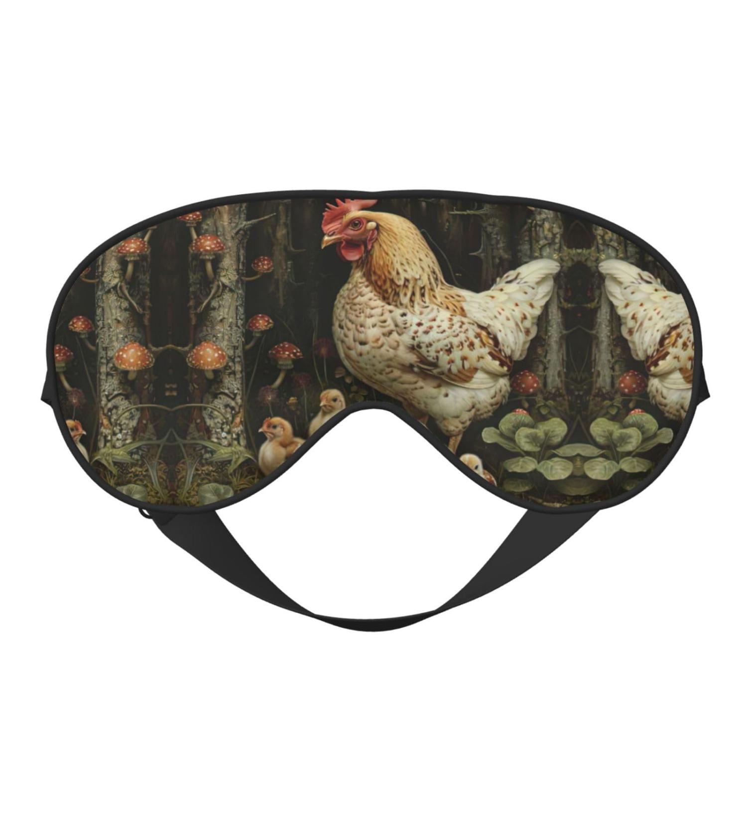 Buy SSIMOO A Brood of Chickens Sleep Mask - Adjustable Breathable & Fashionable Eye Mask for Comfortable Sleep | International Shipping Available - Buy Online on GoSupps.com