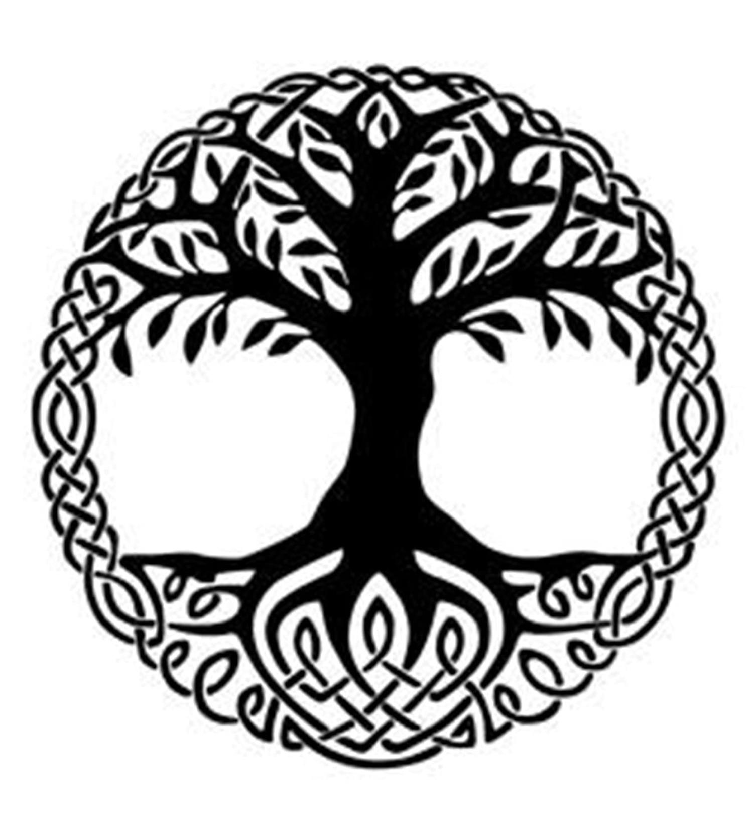 Yggdrasil Tree of Life Temporary Tattoo for Men and Women - 6 Sheets, Viking Symbol Odin Design - 3.7 x 3.7 Inch - Buy Online on GoSupps.com