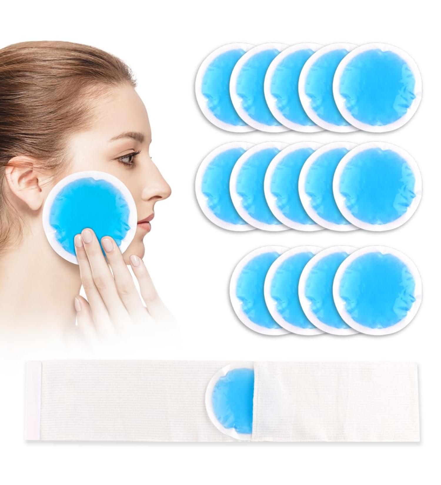Newgo Reusable Cooling Pads - 14 Mini Cold-Warm Compresses for Children Eyes Breastfeeding & Wisdom Tooth Relief | Eco-Friendly Fleece Shell - Buy Online on GoSupps.com