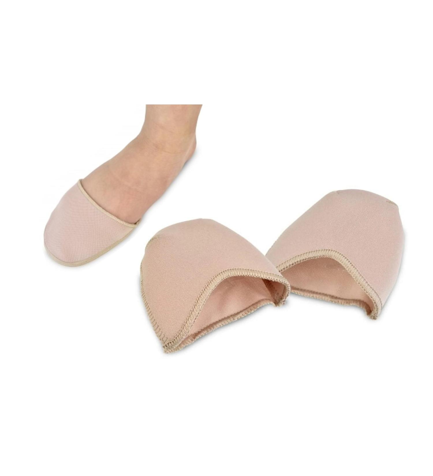 Fresco Breathable Gel Lined Foot Covers - Comfortable Half Sleeve Forefoot Toe Cushions for Pain Relief - Large Size Ballet Socks - Buy Online on GoSupps.com