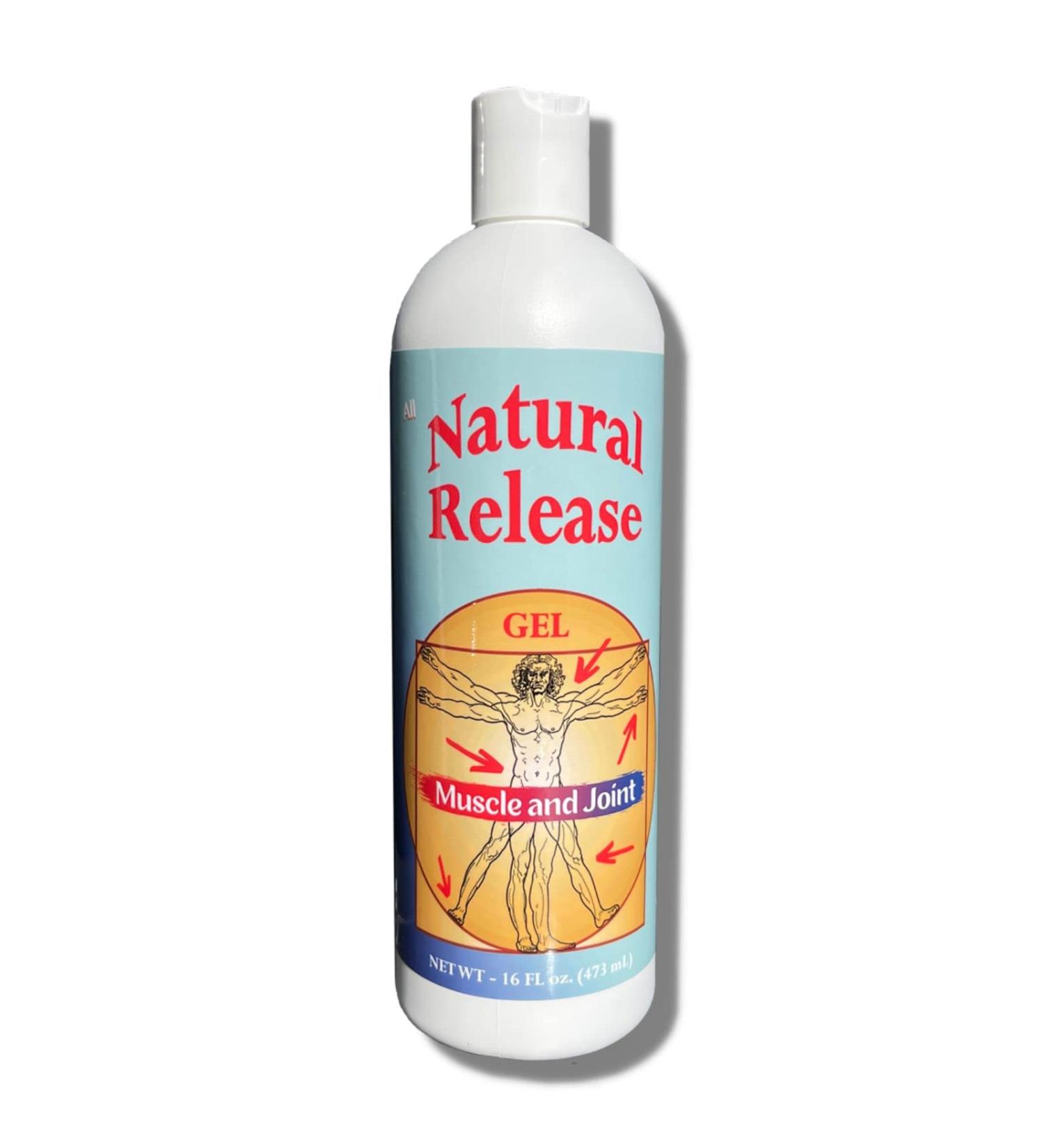 Natural Release Muscle & Joint Gel - Fast Acting Relief for Sore Back Knees Hips & Aches - Menthol Free (16 oz - Buy Online on GoSupps.com