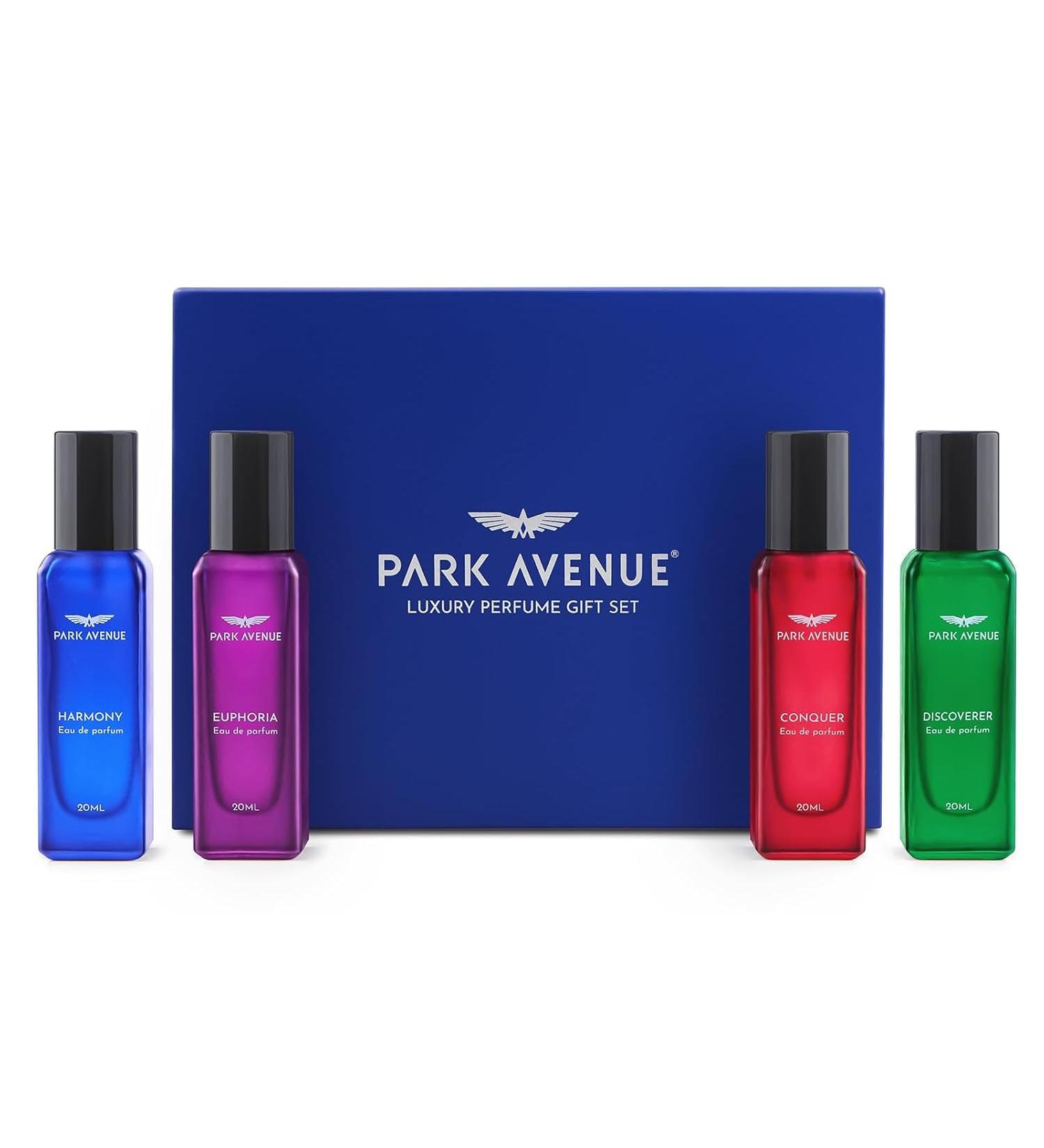 Luxury Perfume Gift Set for Men 4x20 ml | Euphoria Conquer Harmony & Discoverer Perfume | Eau De Parfum | Premium Luxury Perfume for Corporate Man | Long lasting Fragrance | Gift for men - Buy Online on GoSupps.com