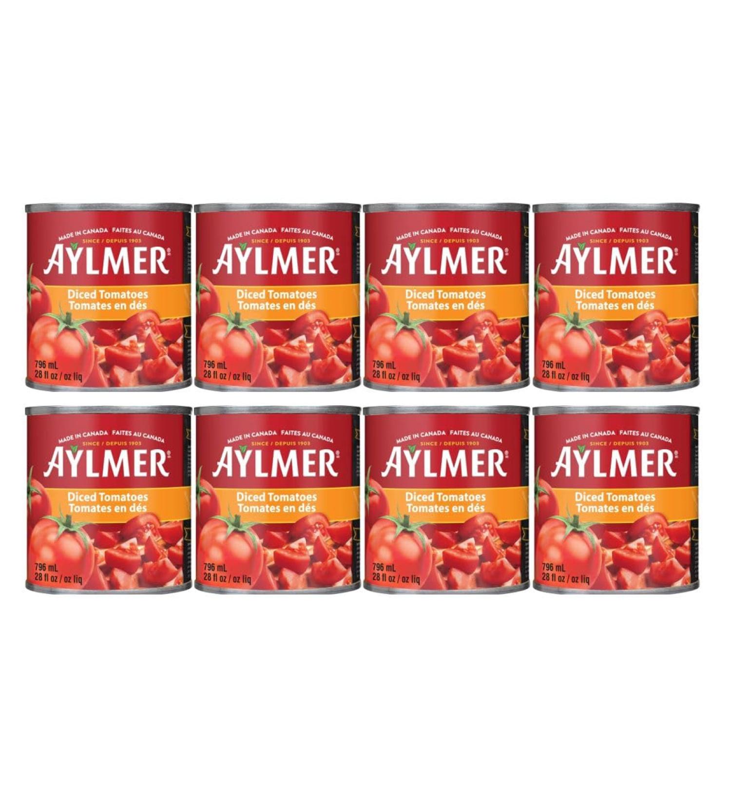 Aylmer Diced Tomatoes 796 ml Pack of 8 - Buy Online on GoSupps.com