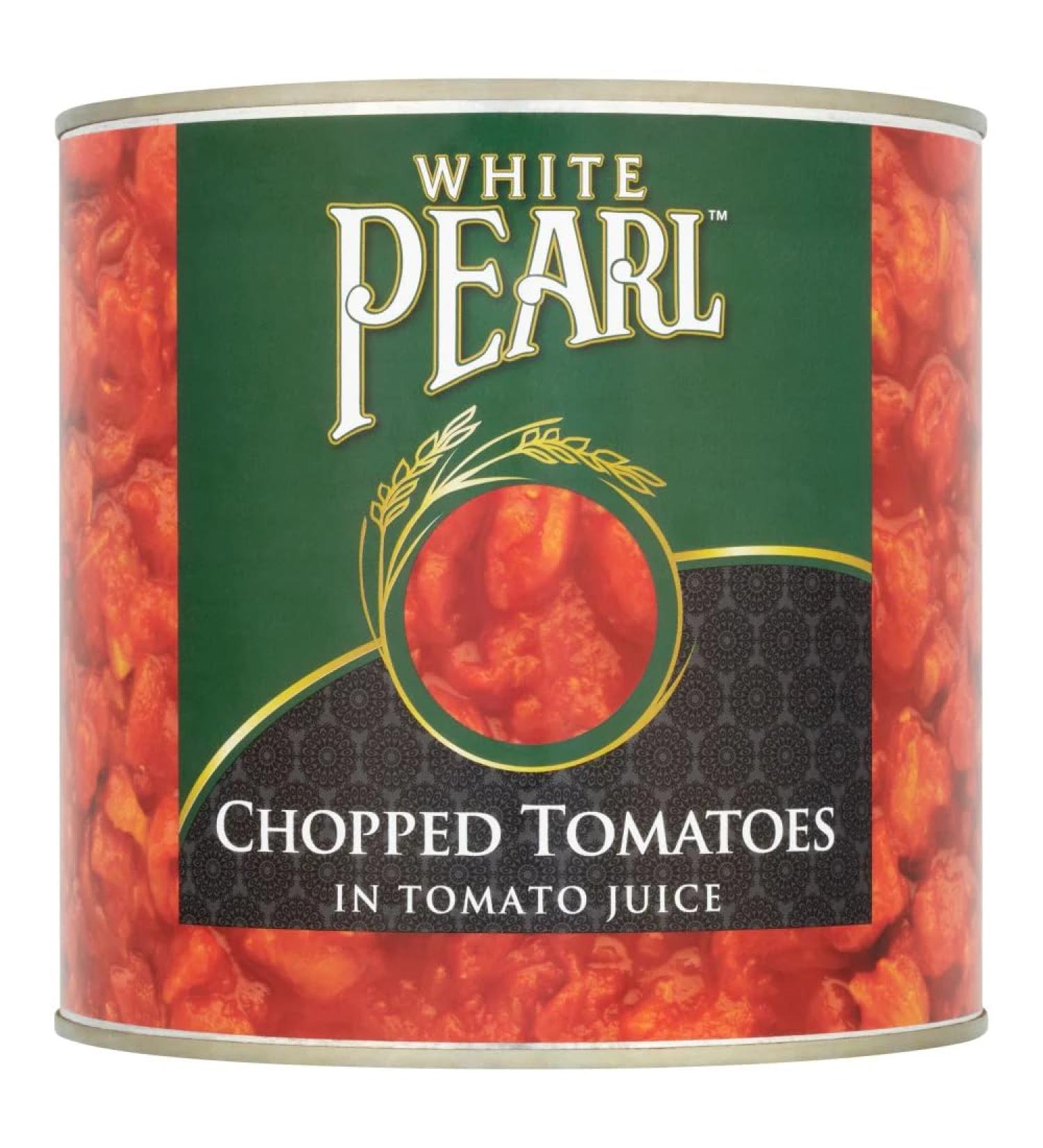 White Pearl Chopped Tomatoes in Tomato Juice 2.5kg-Food