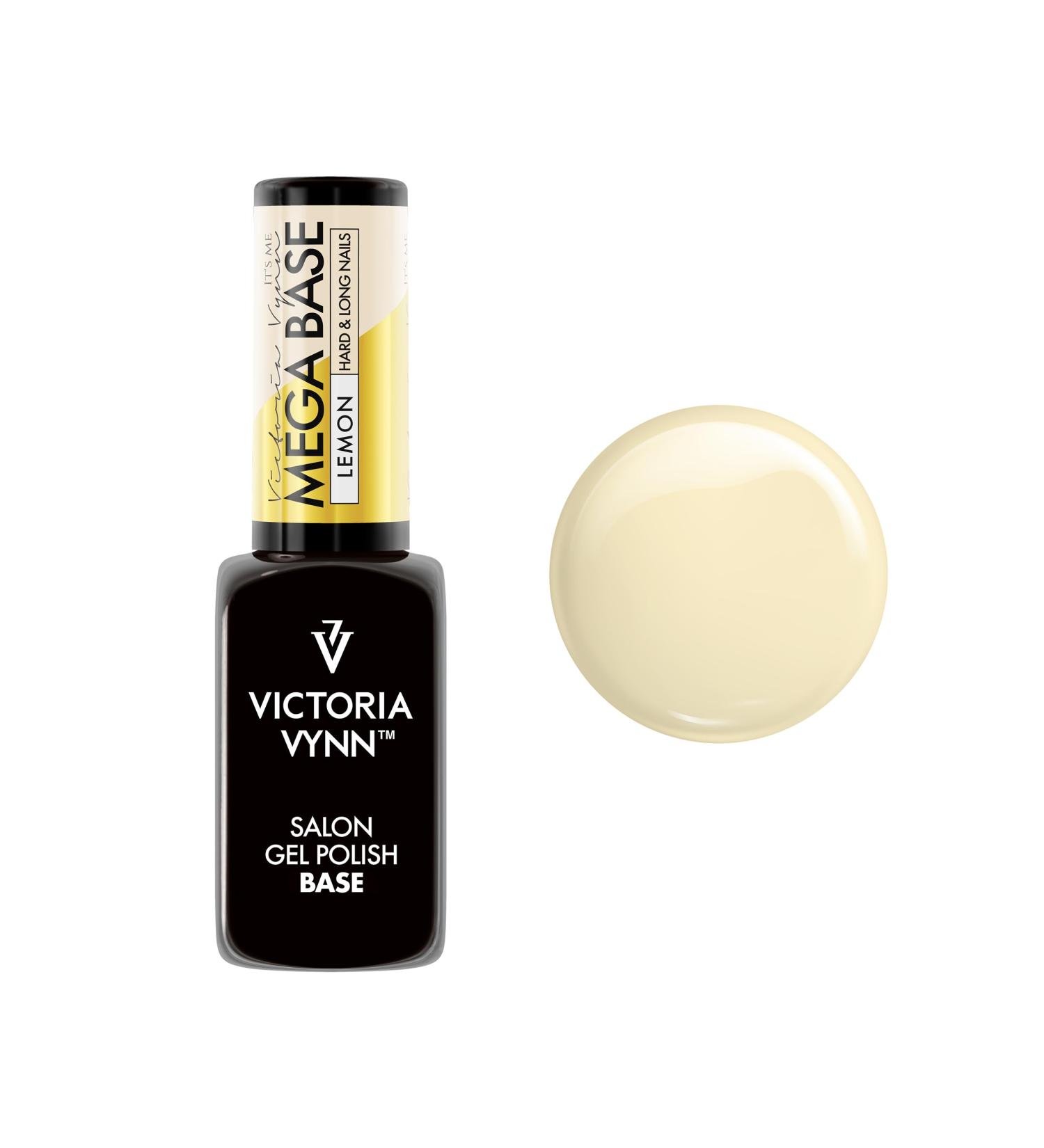 Victoria Vynn Mega Base LEMON Hard & Long Nails UV Led Hybrid Gel Polish 8ml - Buy Online on GoSupps.com