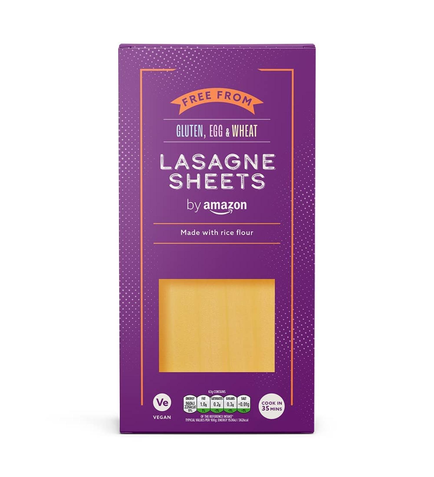 By Amazon Free From Lasagne Sheets 250g - Gluten-Free Pasta Option - Buy Online on GoSupps.com