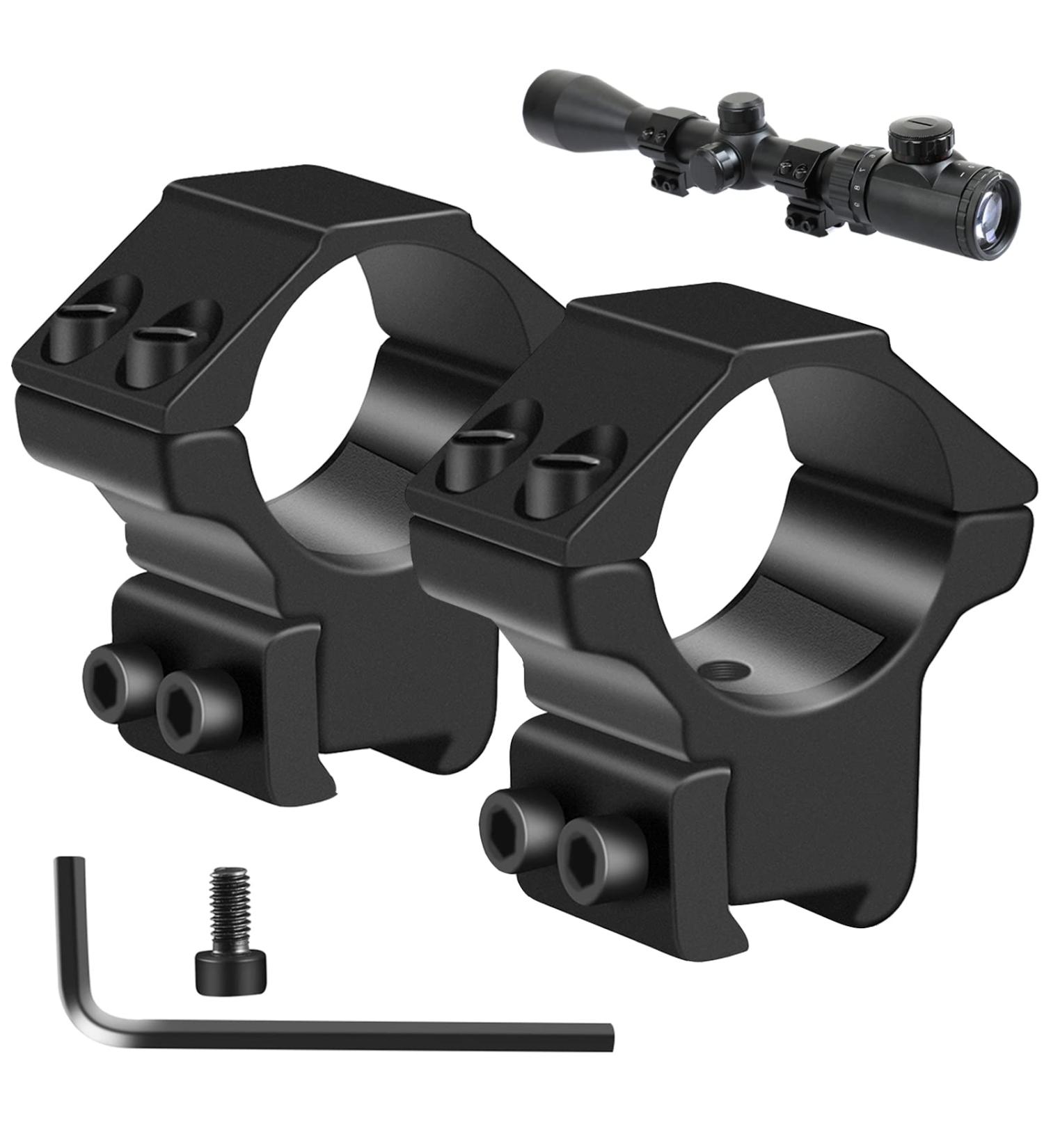 LONSEL 1'' Dovetail Scope Rings: High & Medium Profile 1 Inch Mount Rings - 4 Pack - Buy Online on GoSupps.com