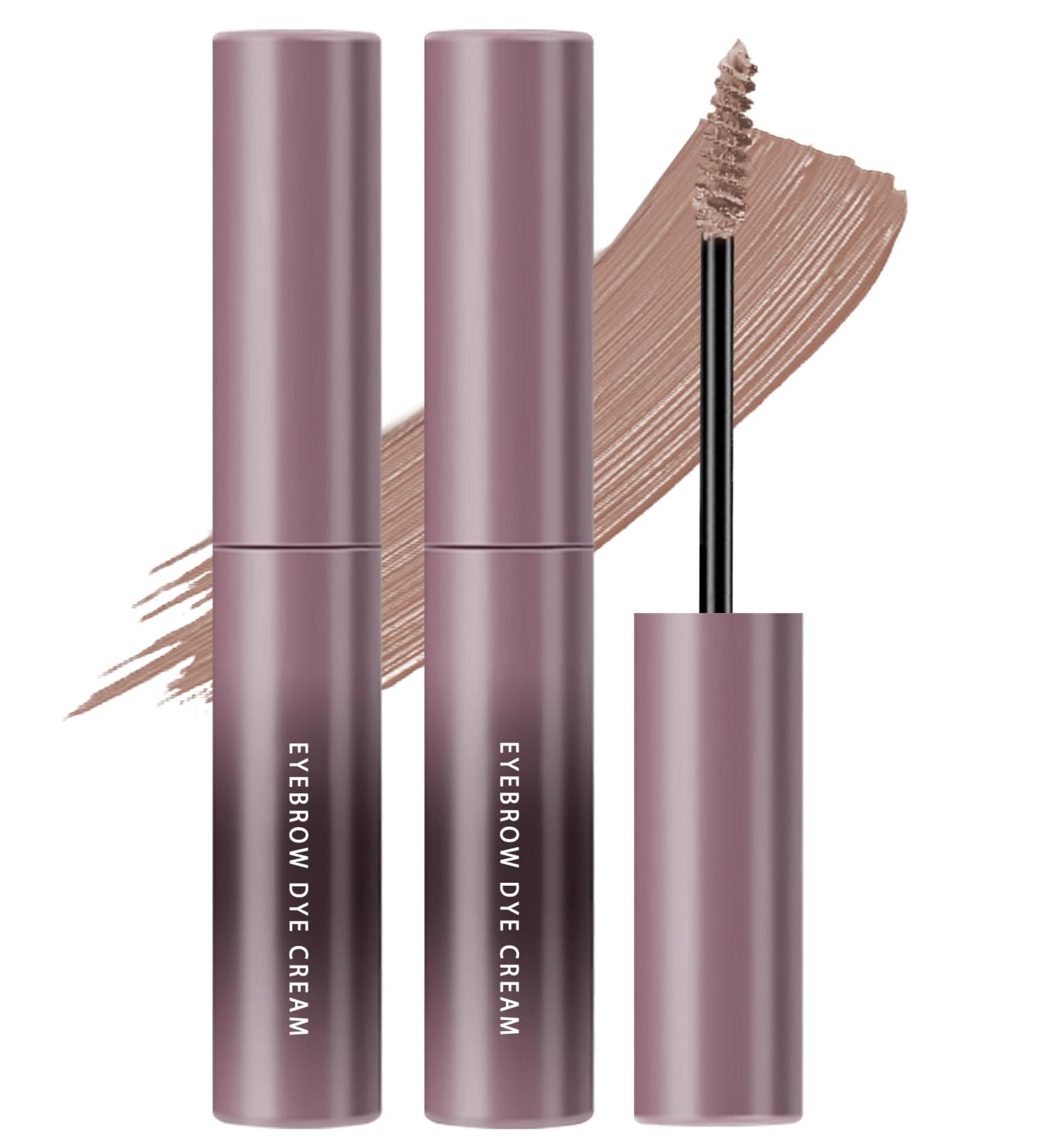  LYSdefeu Set of 2 Eyebrow Color Gels - Waterproof - Long-Lasting Light Brown - Colored Gel - Volume Extension - Mascara - Eye Makeup for Women - 05# Light Brown - Buy Online on GoSupps.com