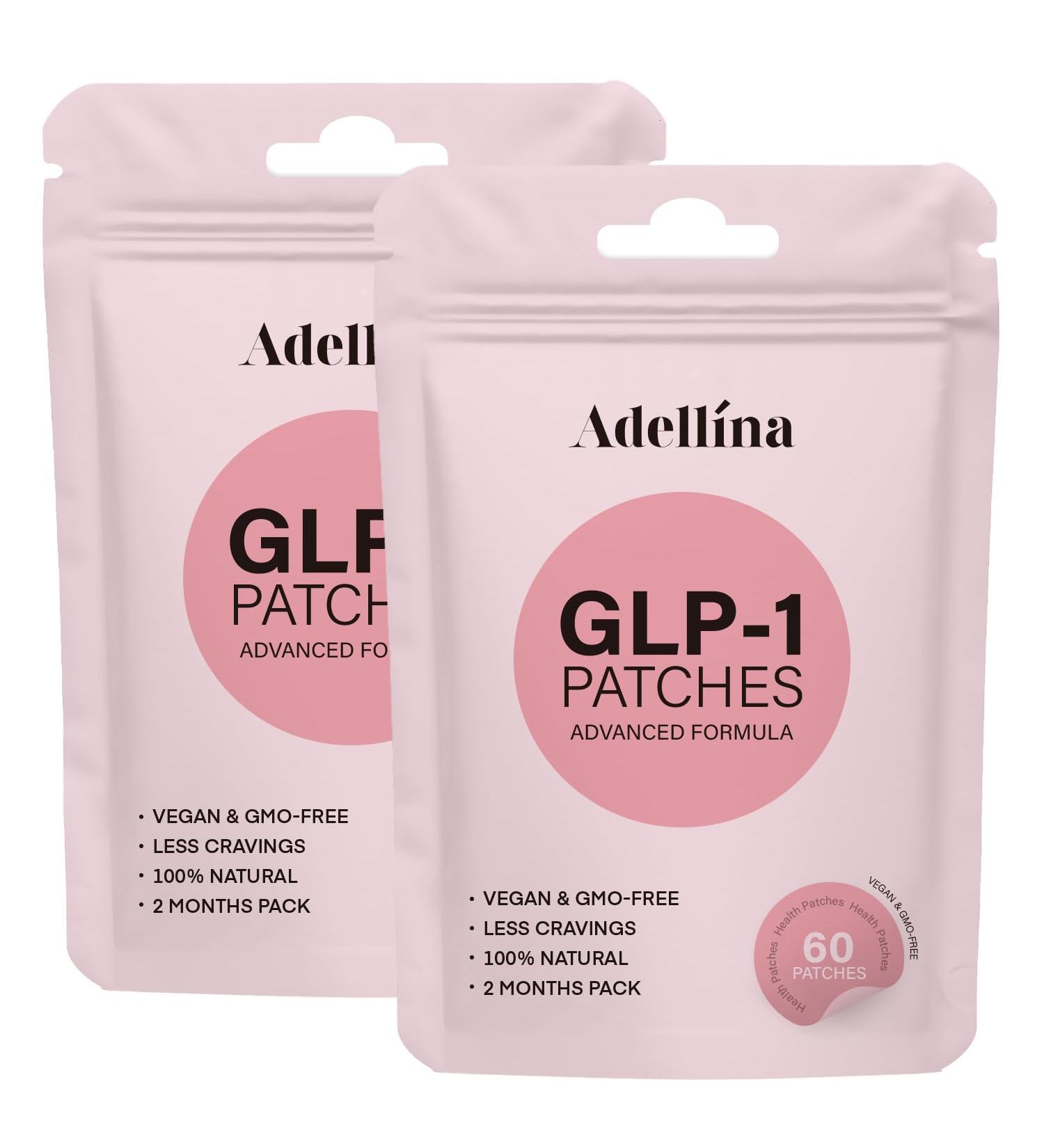 Adellina GLP-1 Patches 120 Count: Advanced Formula with Berberine L-Glutamine (120 Count (Pack of 2)) - Buy Online on GoSupps.com