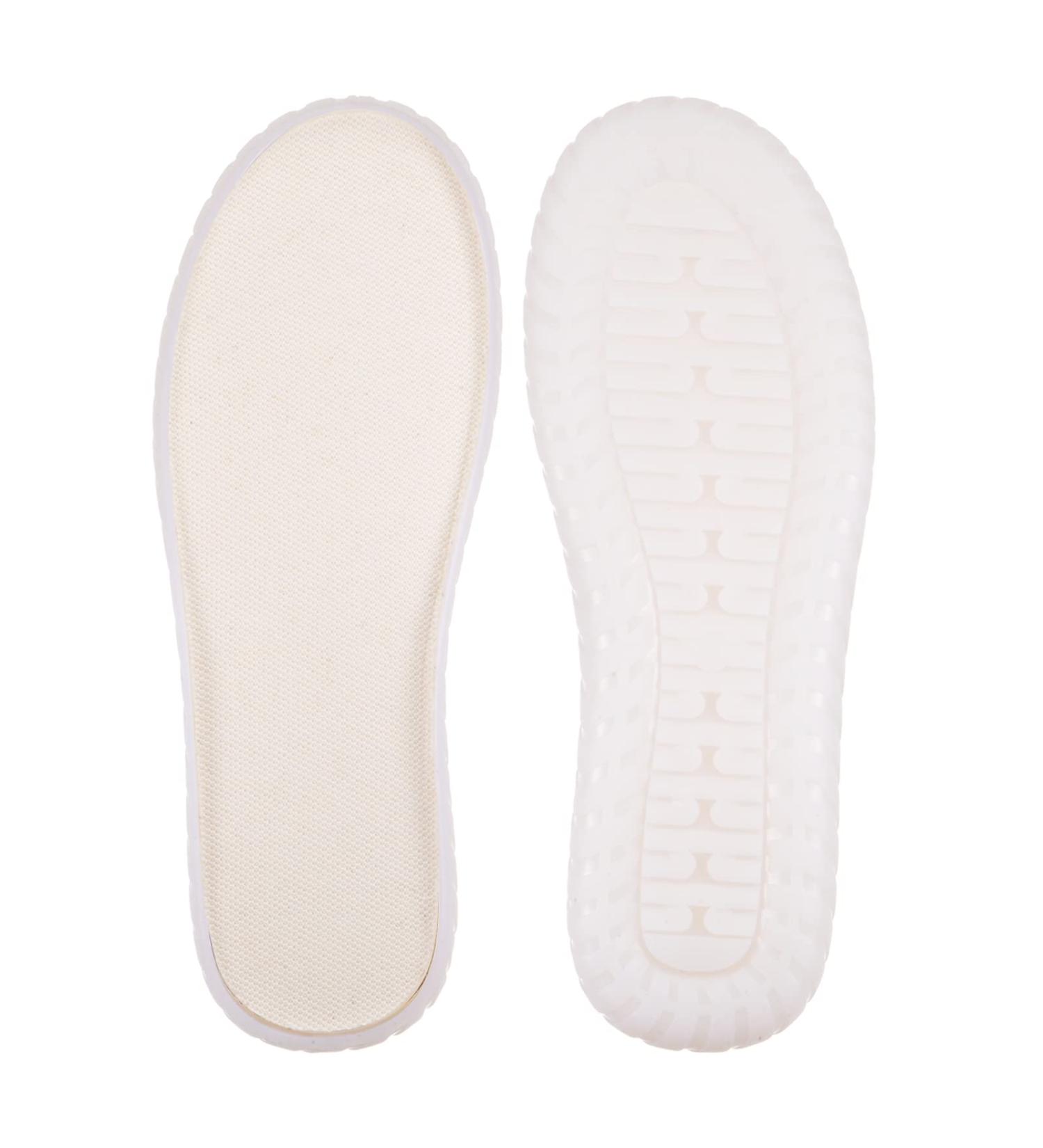 HARFINGTON Non-Slip Shoes Outer Soles Pad for DIY Slippers & Sandals - US Men's Size 10 - Plush Woven Protector - White - Buy Online on GoSupps.com