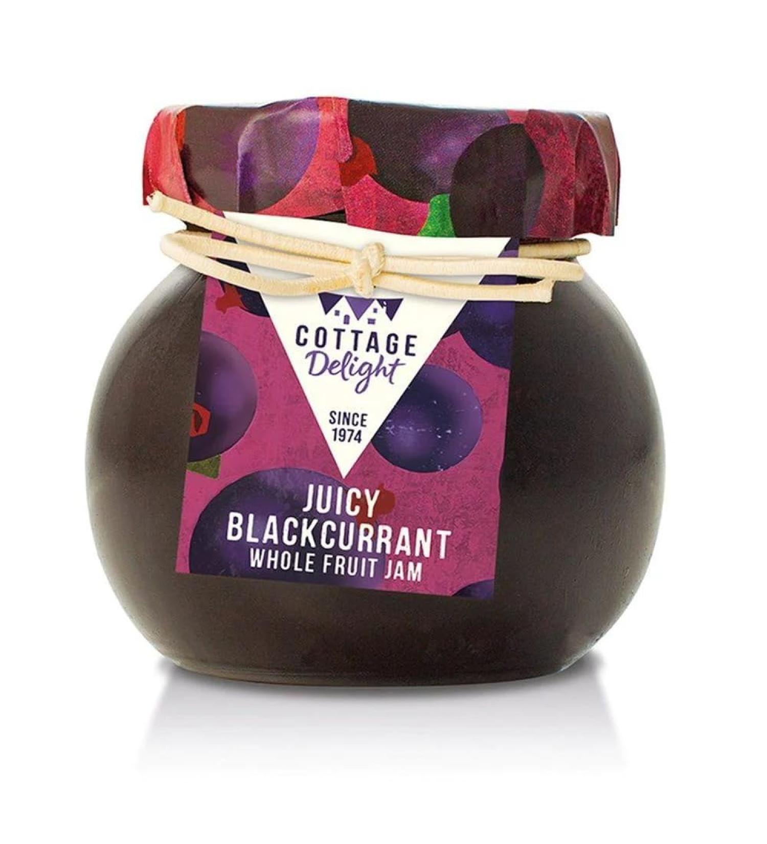 Cottage Delight 113g Juicy Blackcurrant Whole Fruit Jam