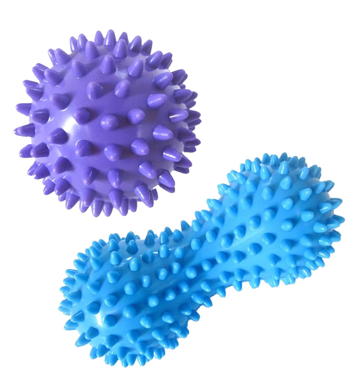 Massage Ball Set - Trigger Point Therapy & Reflexology | Hard Gymnastics Balls for Foot Back Leg & Hand Massage - 2-Pack - Buy Online on GoSupps.com