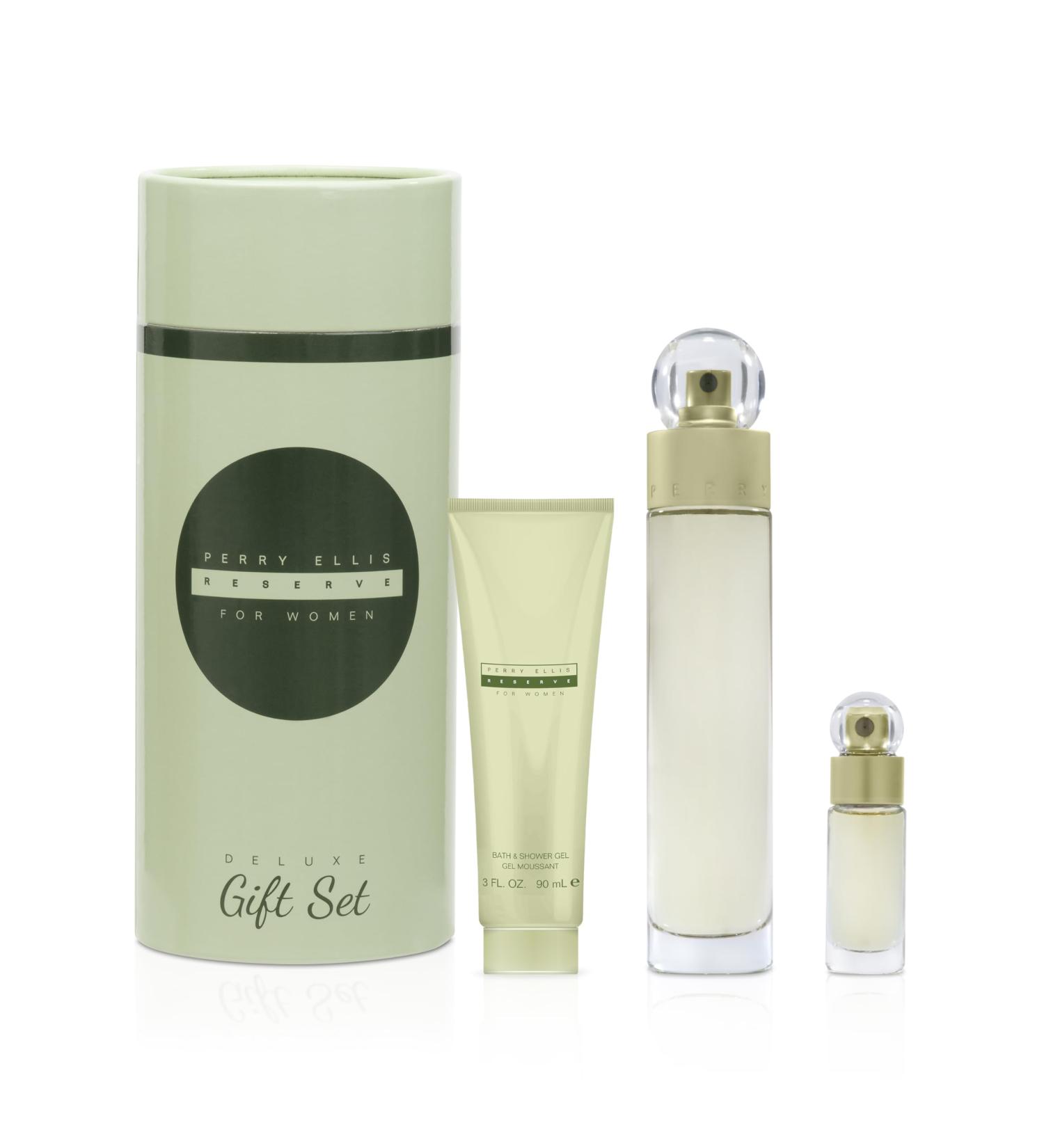 Perry Ellis Reserve for Women 3-Piece Gift Set 3.4 Fl Oz (Pack of 1) - Buy Online on GoSupps.com