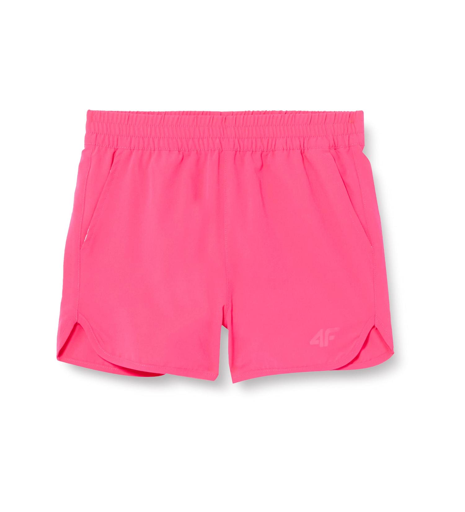 4F JUNIOR Girls Board Shorts F032 - Hot Pink Boardshorts for Girls | Stylish & Comfortable Swimwear for Summer - Buy Online on GoSupps.com