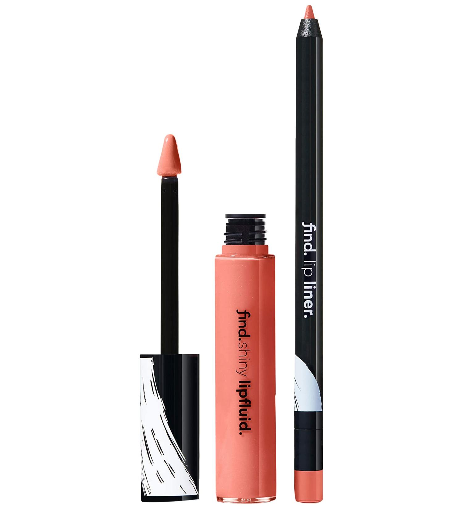 Amazon Brand - find. Effortless Look (Lip Gloss No. 1 + Liquid Lip Gloss No. 1) - Buy Online on GoSupps.com