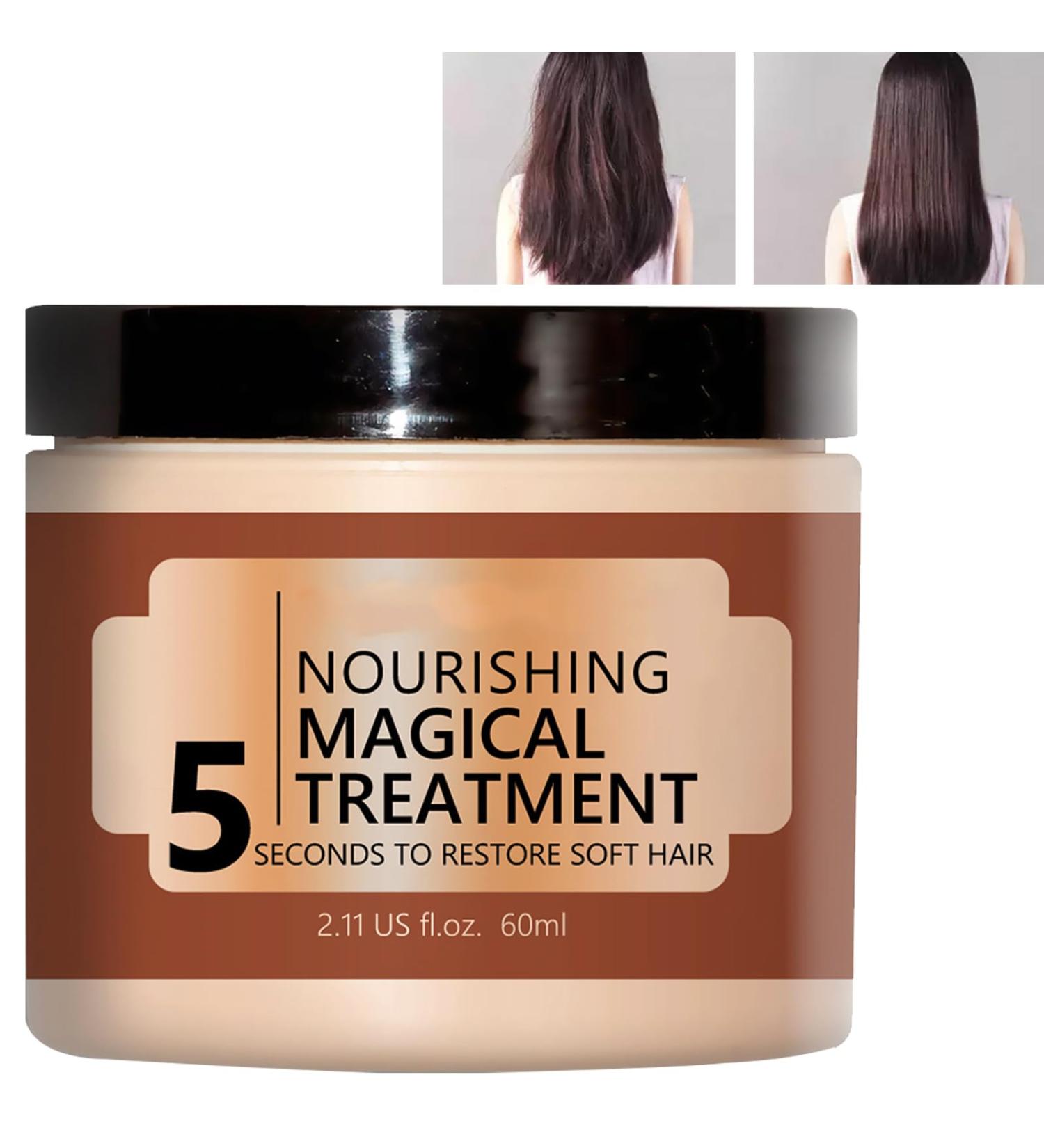 Magical Treatment Hair Mask 5 Seconds to Restore Soft Hair for Dry & Damaged Hair Nourishing Magical Treatment Advanced Molecular Hair Root Treatment for Dry Damaged Hair Collagen Hair Mask - Buy Online on GoSupps.com