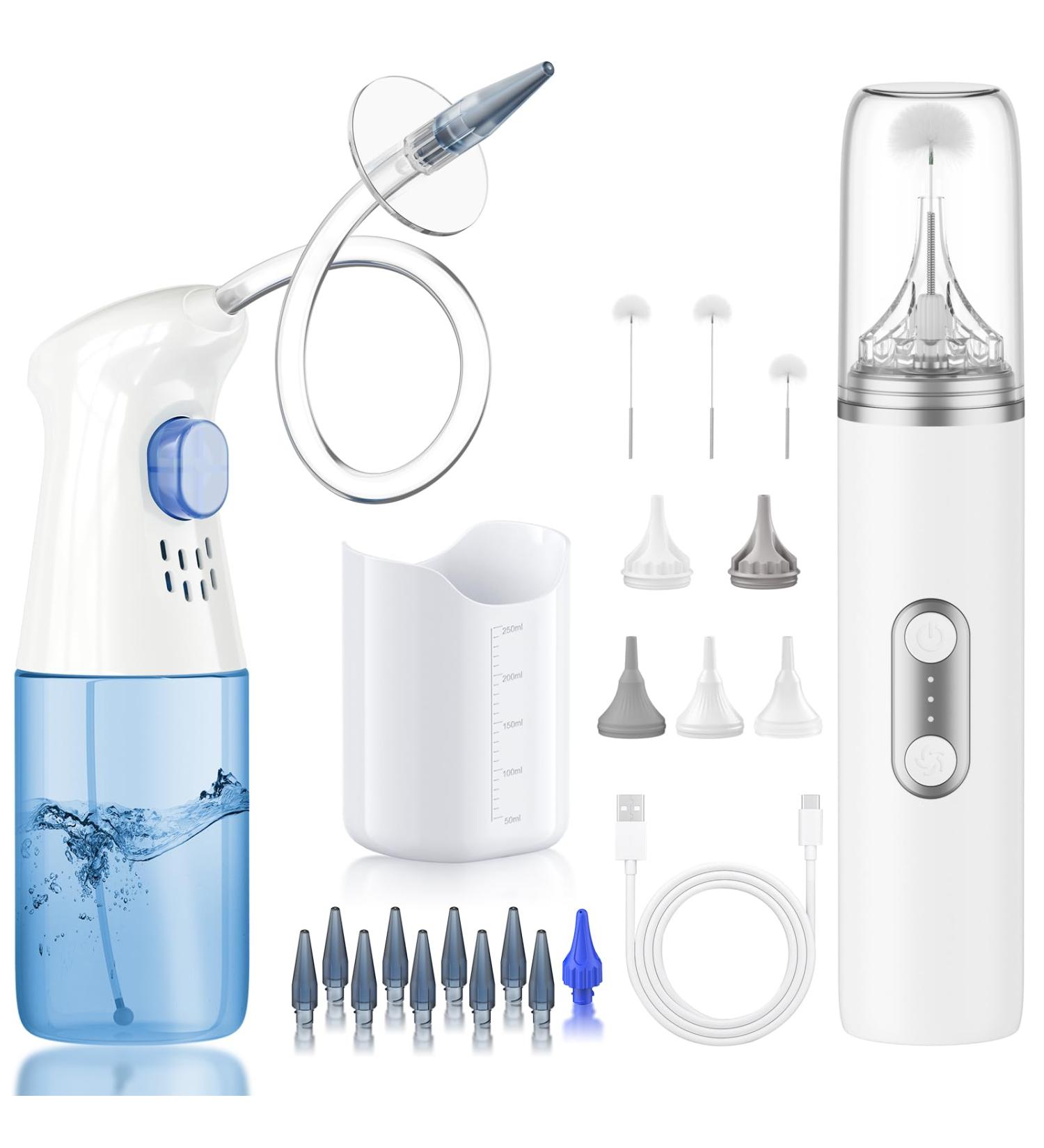 Ear Dryer - Rechargeable Ear Water Remover - Manual Ear Irrigation Flushing System White - Buy Online on GoSupps.com