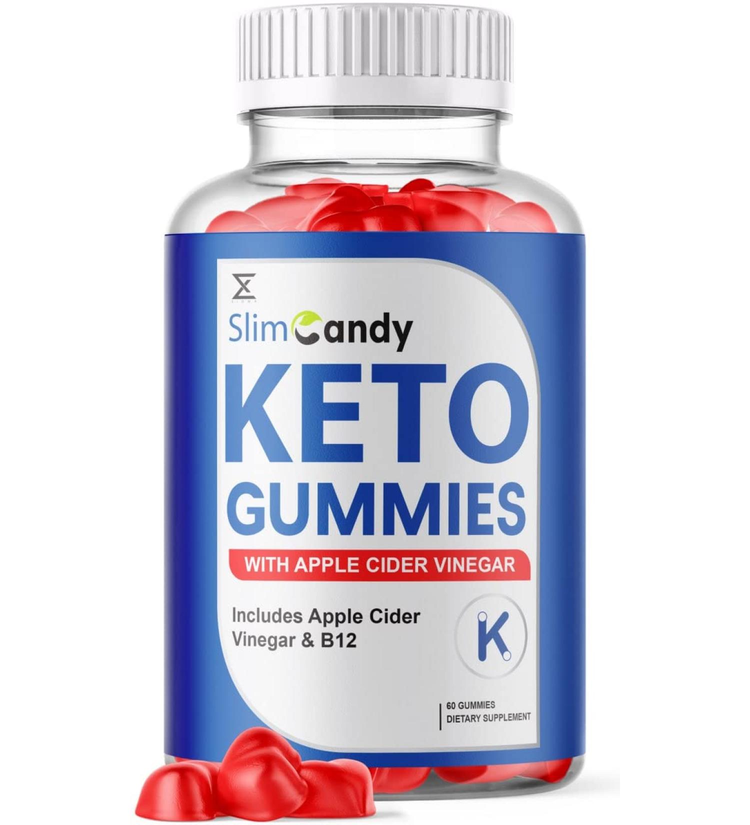 Organic Slim Candy Keto Gummies with Apple Cider Vinegar - 60 Gummies - Buy Online on GoSupps.com