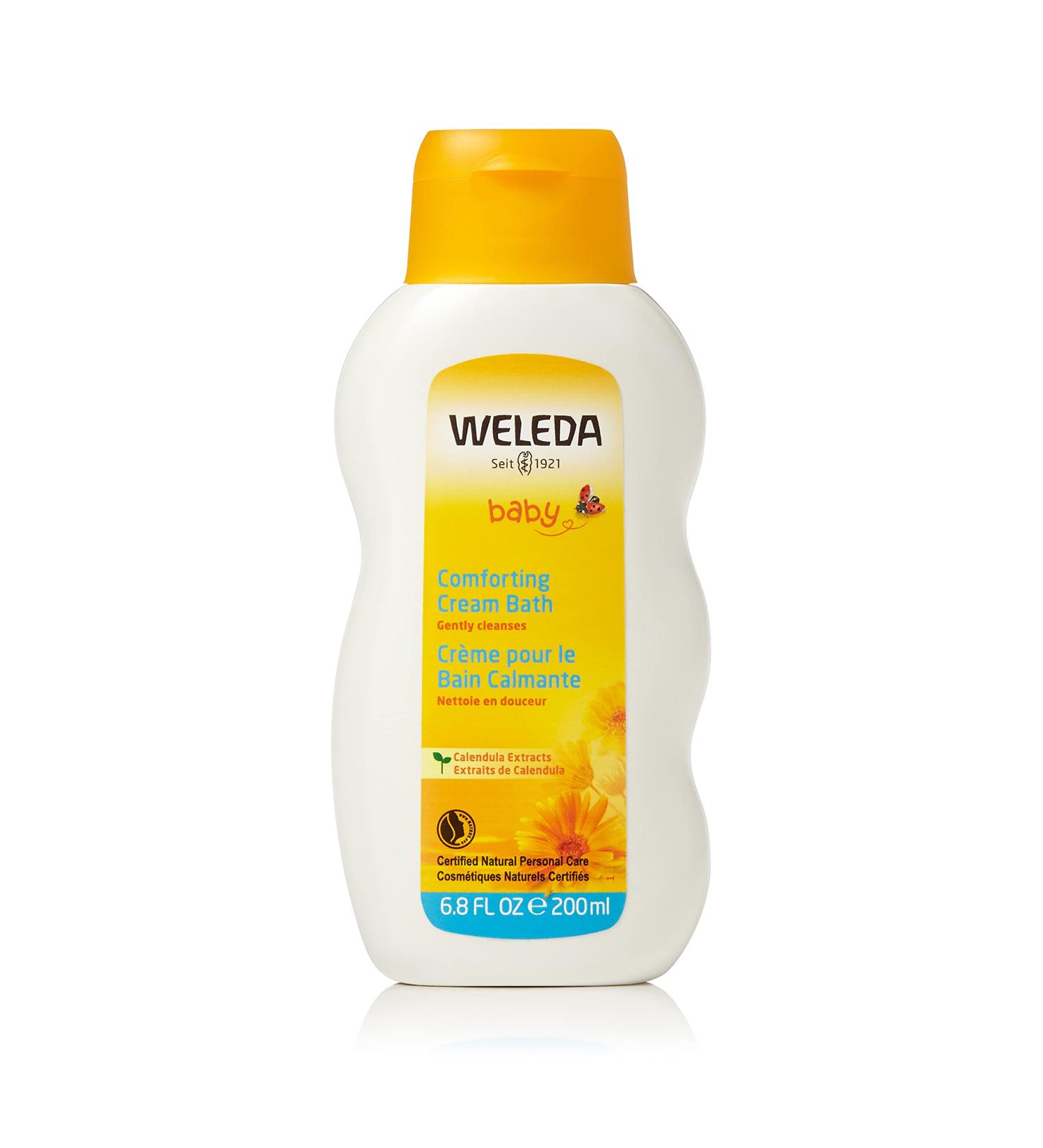 Weleda Calendula Baby Cream Bath - 6.8 Fl Oz | Gentle and Soothing Formula - Buy Online on GoSupps.com