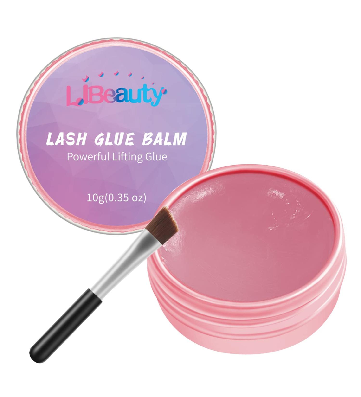 Libeauty Lash Lift Glue Balm 10g/0.35oz - Strong Sticky Fruit Flavor Adhesive for Eyelash & Eyebrow Perm - Brow Lamination Gel - Pink Rose - Buy Online on GoSupps.com