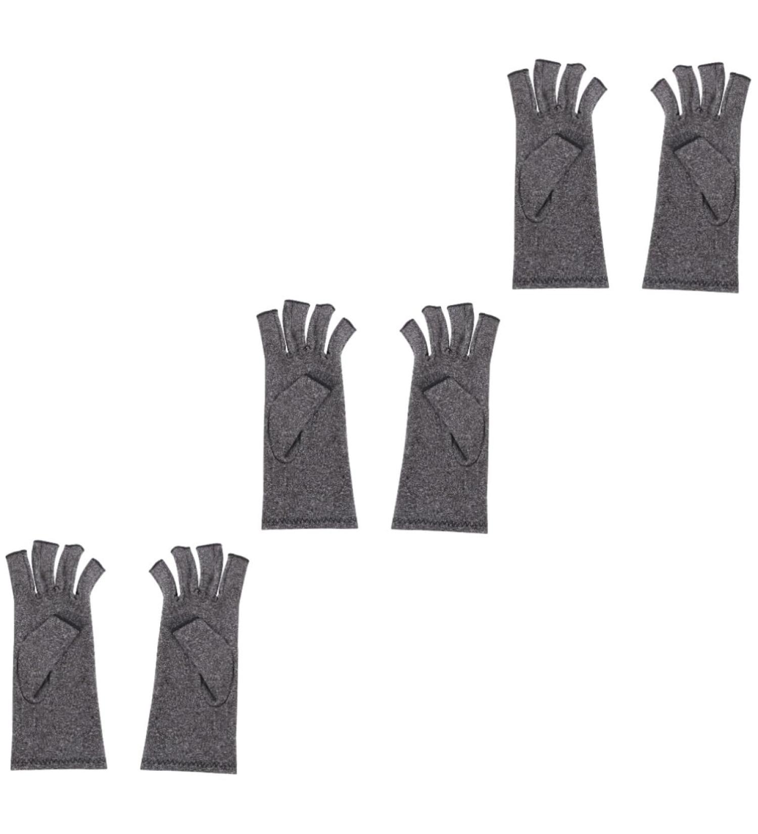 Healeved Fingerless Gloves for Men & Women - Night Wrist Support & Safety Protective Gloves - 3 Pairs - Buy Online on GoSupps.com