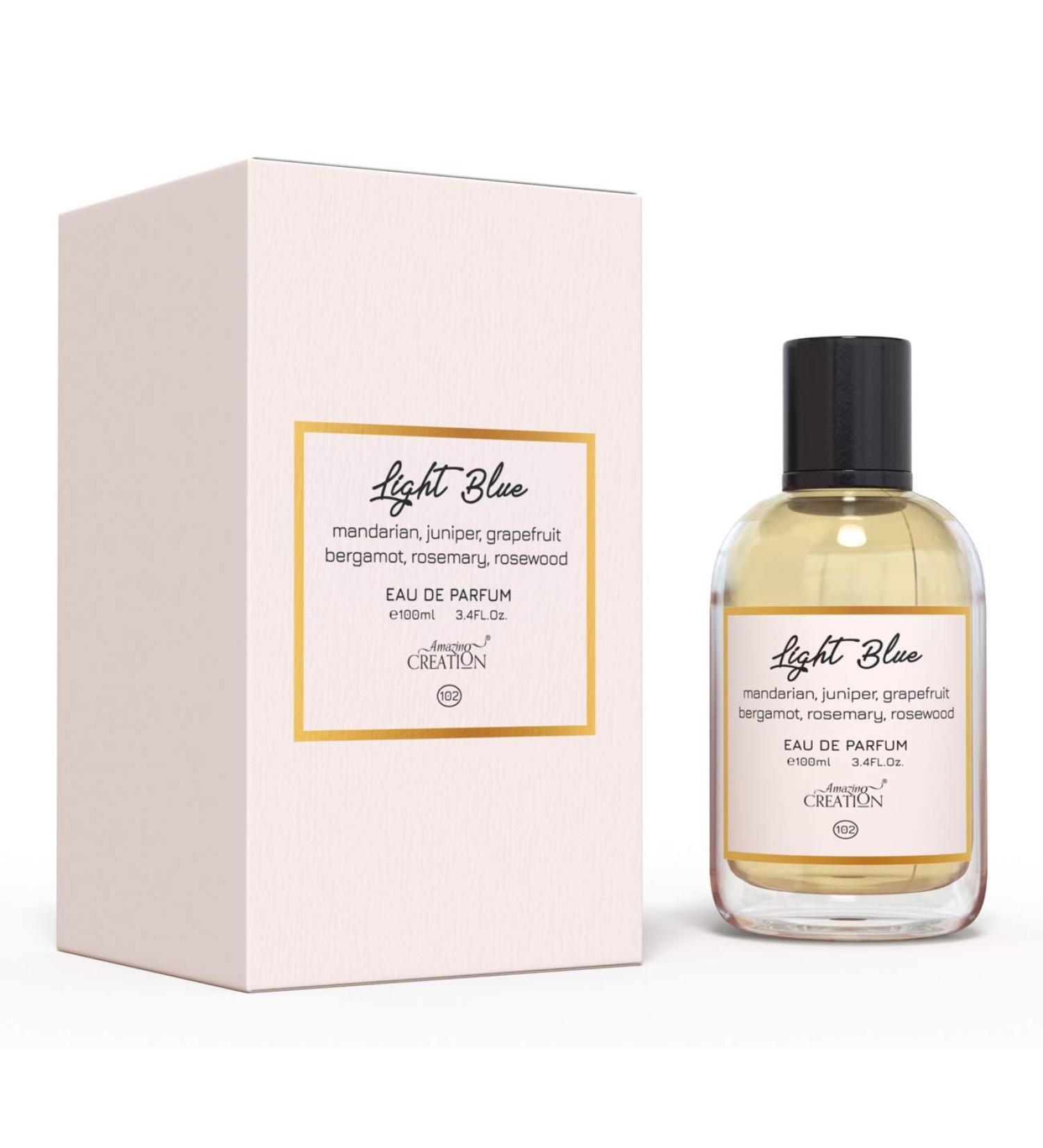 Amazing Creation-Light Blu-Eau de Parfum- Inspired By D&G light blue - Men's Perfume - Fragrance - 3.4 Fl Oz-100ml EDP