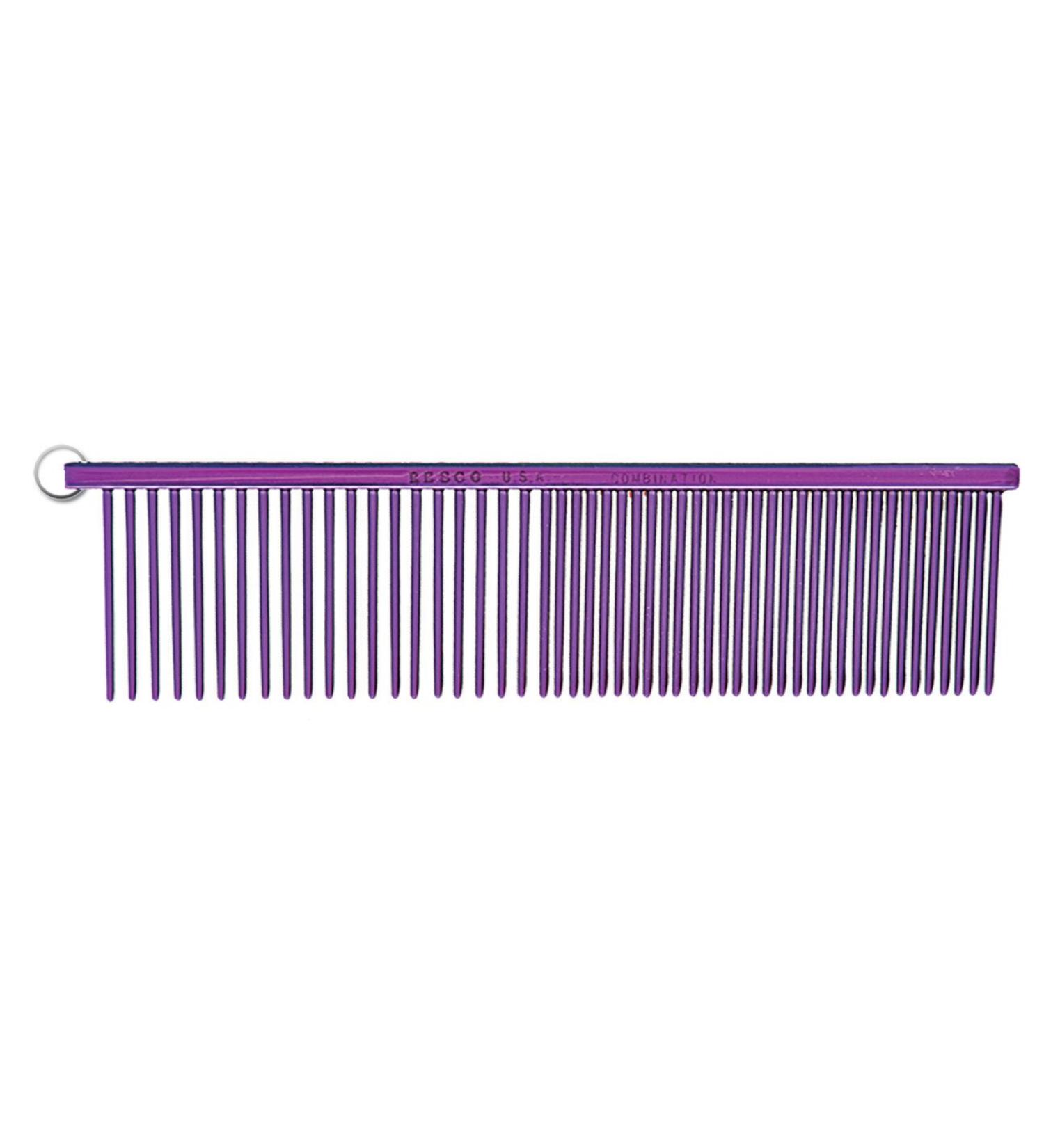Resco Combination Comb 1 1/2 -Inch tooth length with Medium and Coarse Tooth spacing 1.5" Teeth/Medium-Coarse Spacing Candy Purple