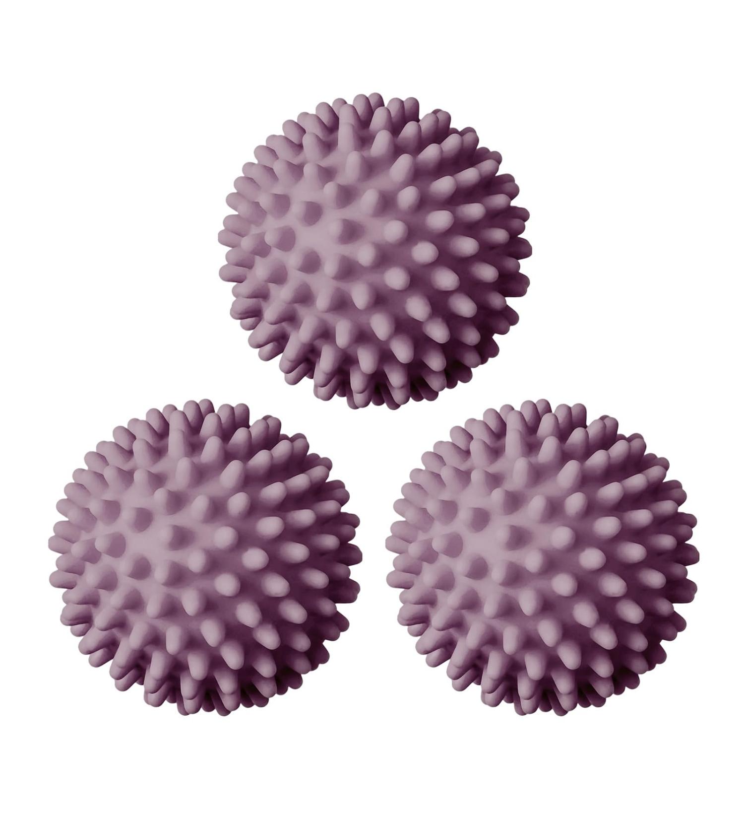 Lifemaison 3Pcs Blue Dryer Balls Reusable Tumble Dryer Dryerballs Fabric Softener Ball for Washing Machine Laundry Energy Saving Tumble Dryer Balls Laundry Balls for Home Washing Machine Quick Drying Purple 3pcs - Buy Online on GoSupps.com