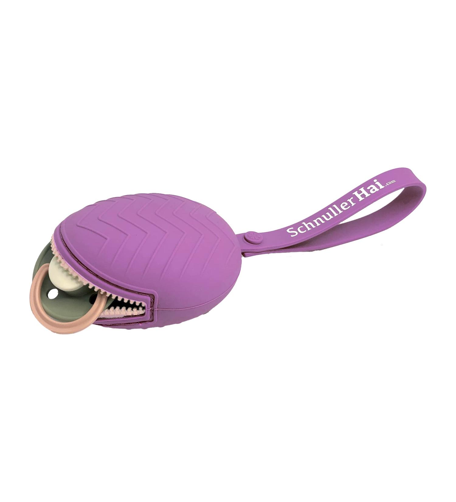 SchnullerHai Pink - Practical Pacifier Bag for 2 Pacifiers | Flexible Fastening Storage Solution - Buy Online on GoSupps.com