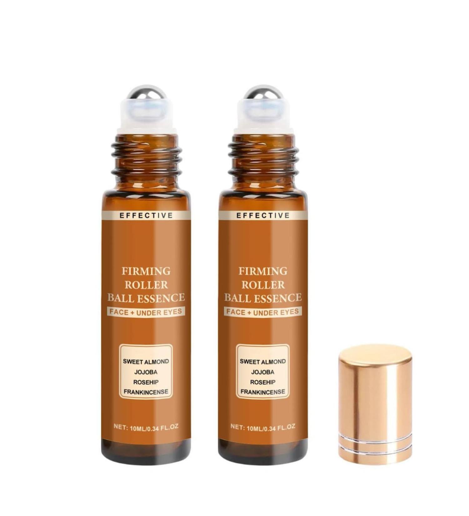 Roll On Facial Serum For Under Eyes and Face with Organic Cold Pressed Frankincense Resin Infused Oil Castor Oil and Frankincense Roll Ball - Anti-Aging Time Eraser Oil 10mL (10ml 2pc) - Buy Online on GoSupps.com