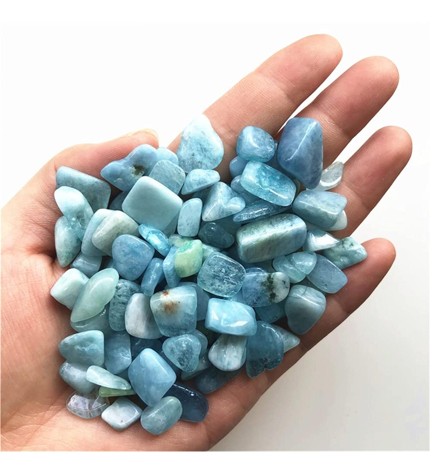 Stone Crafts Natural Aquamarine Quartz Crystal Stone Rock Chips Specimen Lucky Natural Quartz Crystals 50g Natural Luster - Buy Online on GoSupps.com