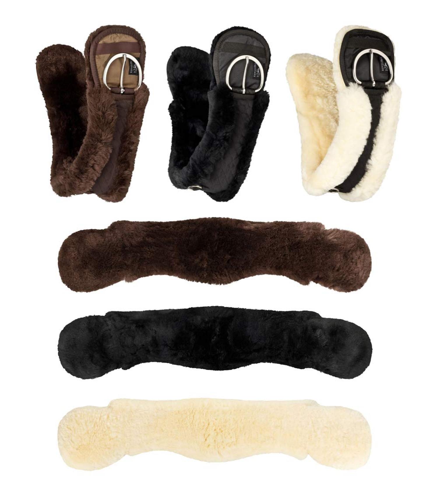 Shop Equinate Western Moon Belt | Anatomically Designed Lambskin Short Saddle Strap - Available in 65-85 cm - Brown & Black Options - Buy Online on GoSupps.com