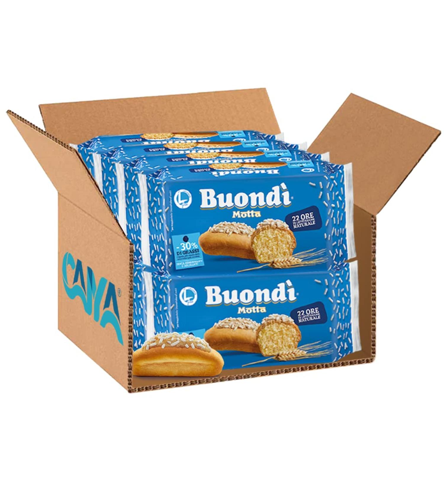  CAIYA 8X Motta Buondi Natural Yeast Brioche with Icing and Lactose Free Sugar Granelle 198g 8 Packs  - Buy Online on GoSupps.com