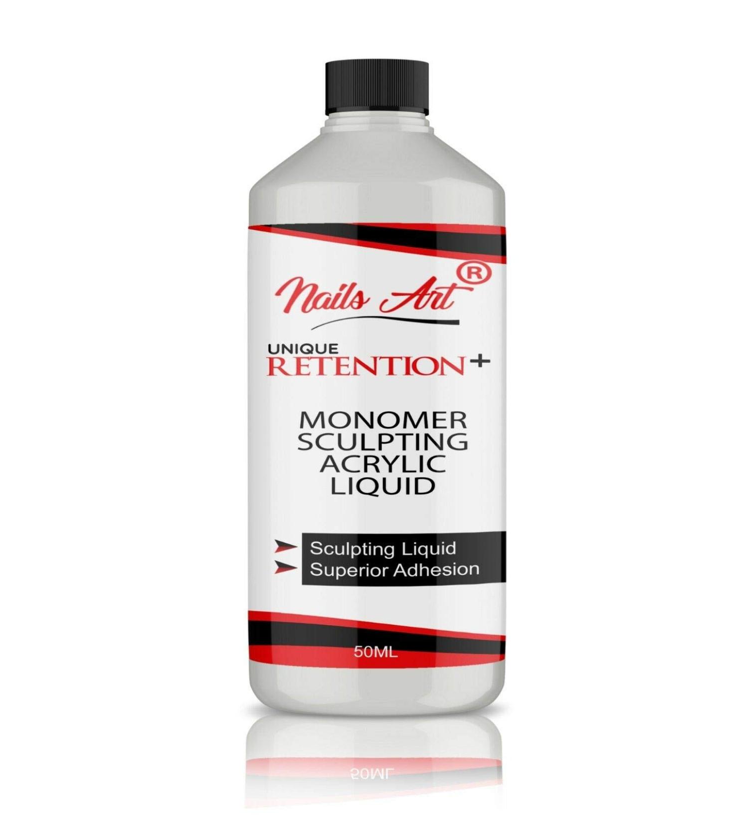 NAIL ART UNIQUE RETENTION+ NAIL MONOMER SCULPTING ACRYLIC LIQUID 50ML - Buy Online on GoSupps.com