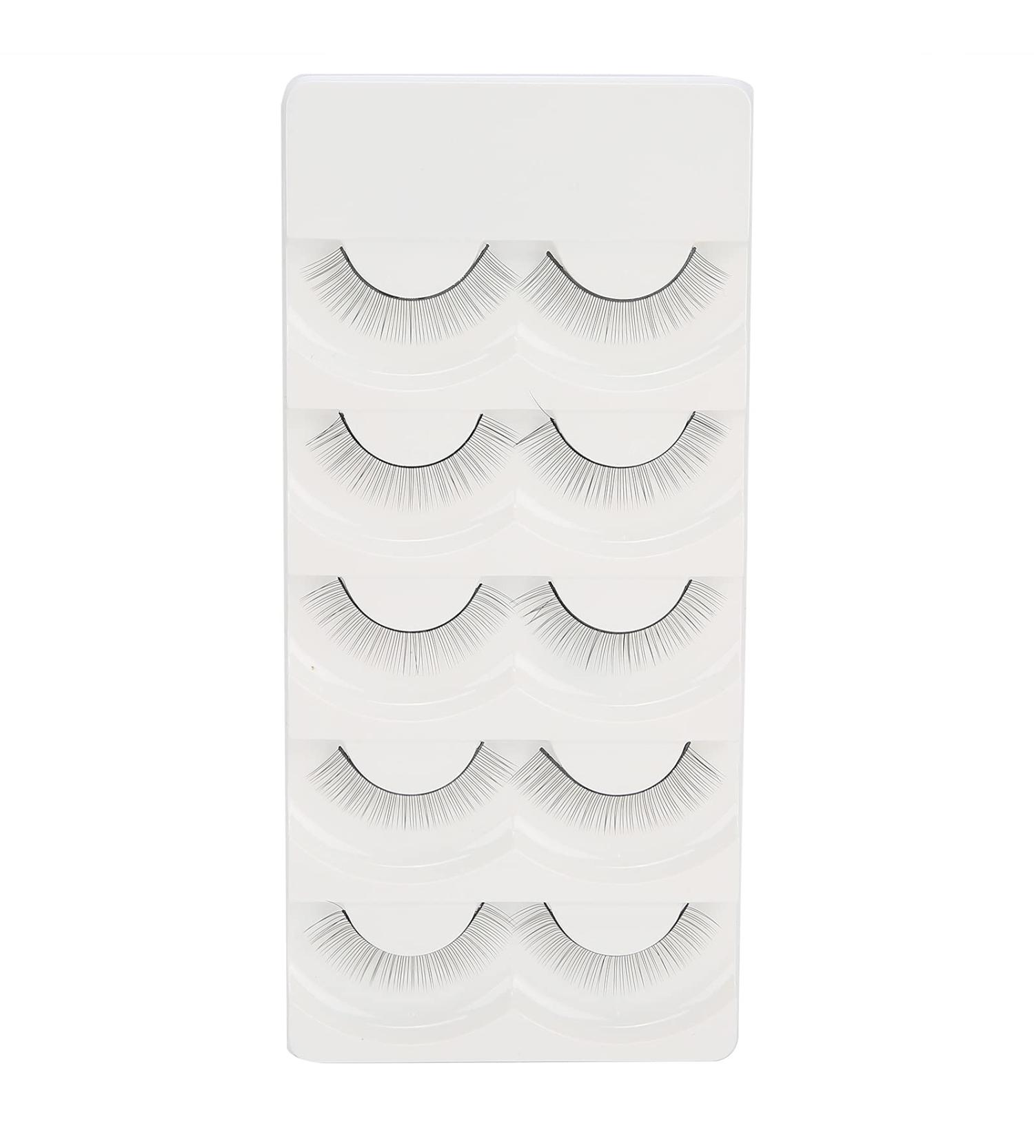 False Eyelashes 5 Pairs Eyelash Makeup Practice False Eyelashes Self Adhesive False Lashes Set (8mm) - Buy Online on GoSupps.com