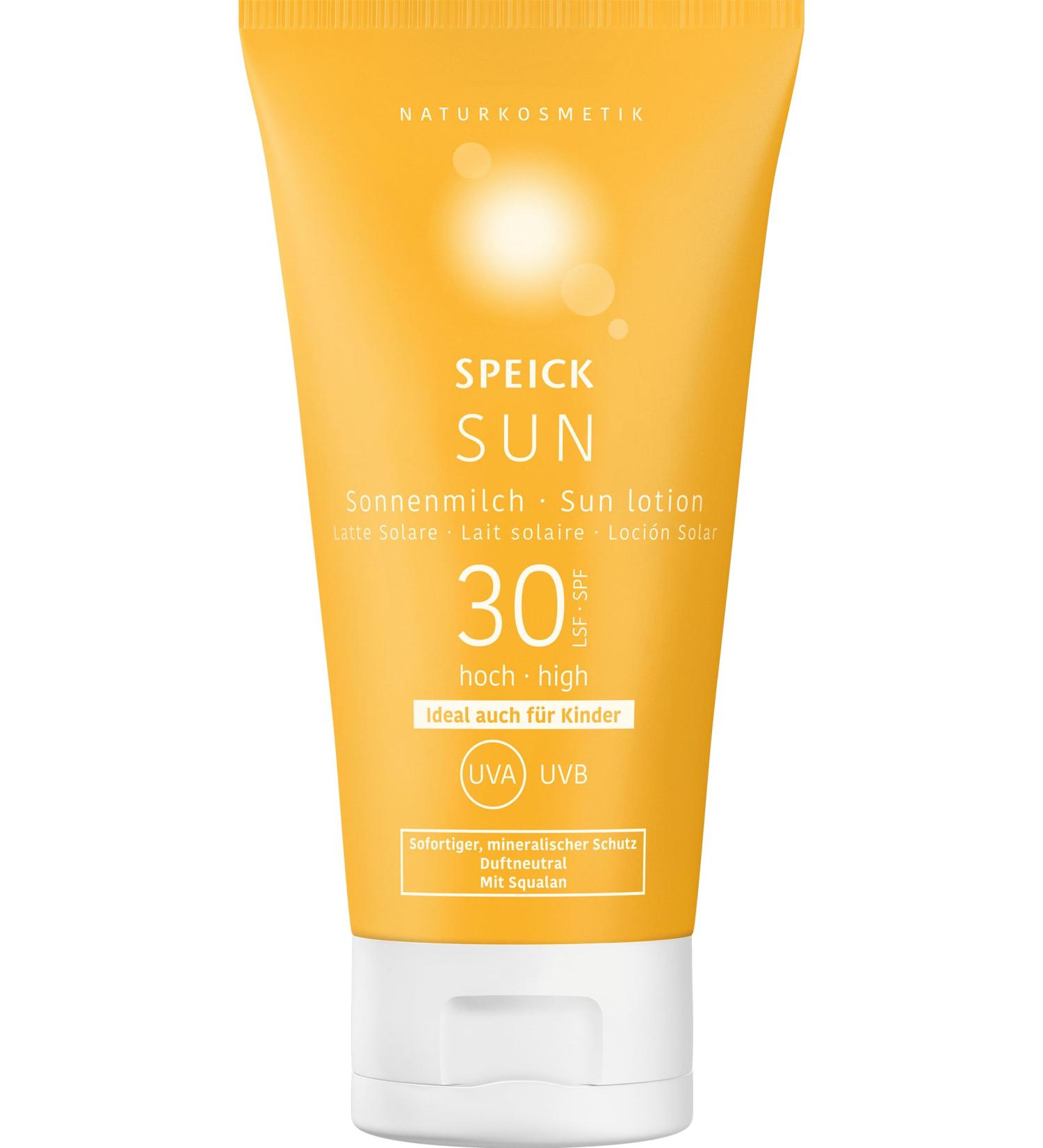 Speick Sun Sun Milk SPF 30 for face and body moisturizing controlled natural cosmetics COSMOS natural mineral sun protection based on zinc oxide 150 ml - Buy Online on GoSupps.com