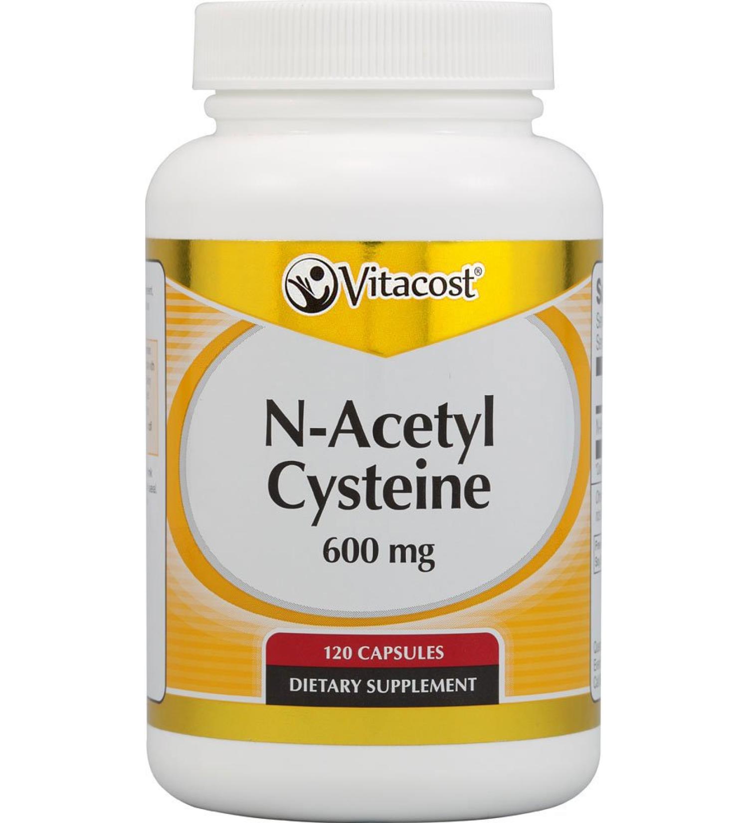 Vitacost N-Acetyl Cysteine (NAC) -- 600 mg - 120 Capsules