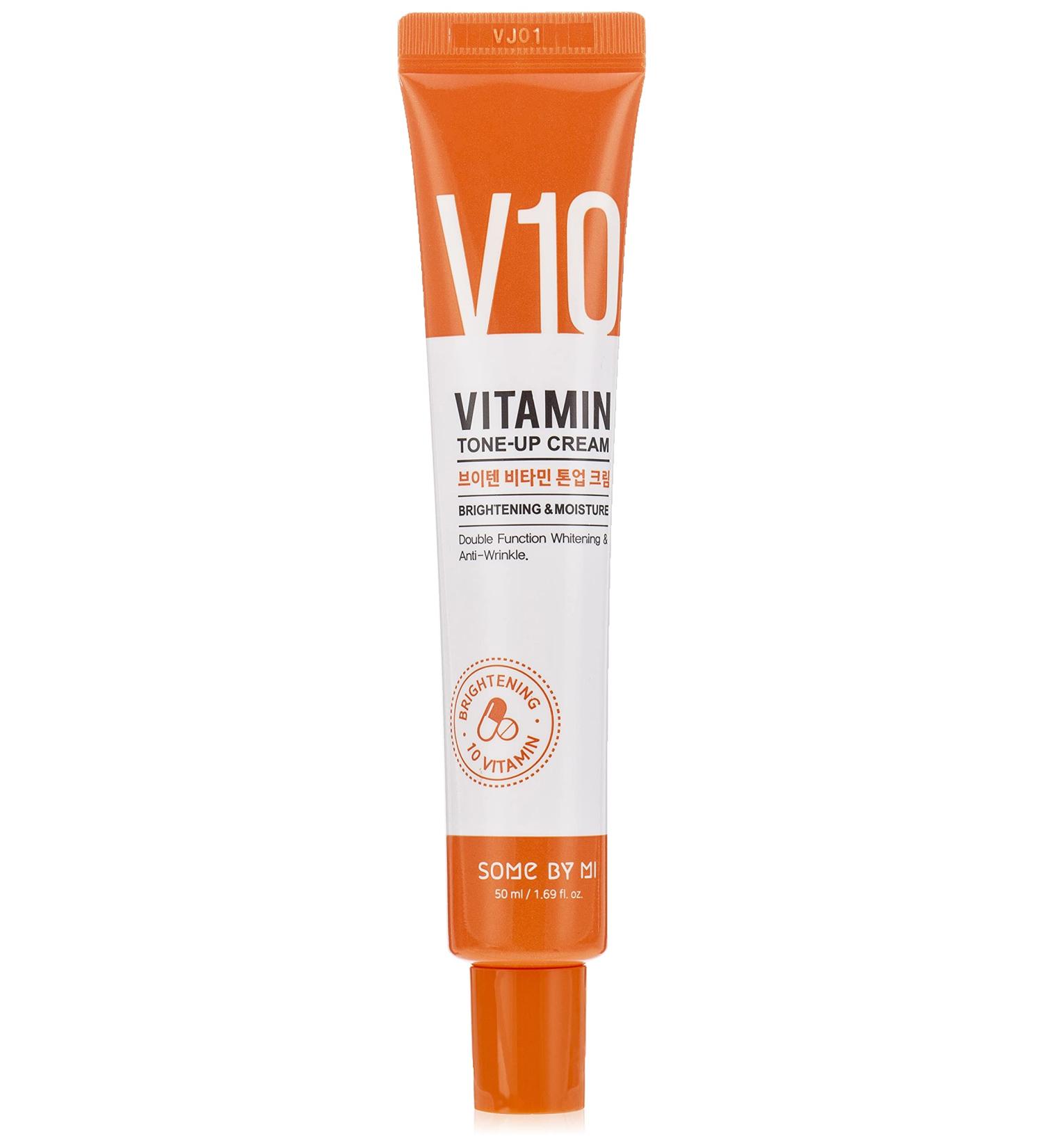 Some By Mi V10 Vitamin Tone-Up Cream 50ml - Brightening & Moisturizing Skincare - Buy Online on GoSupps.com