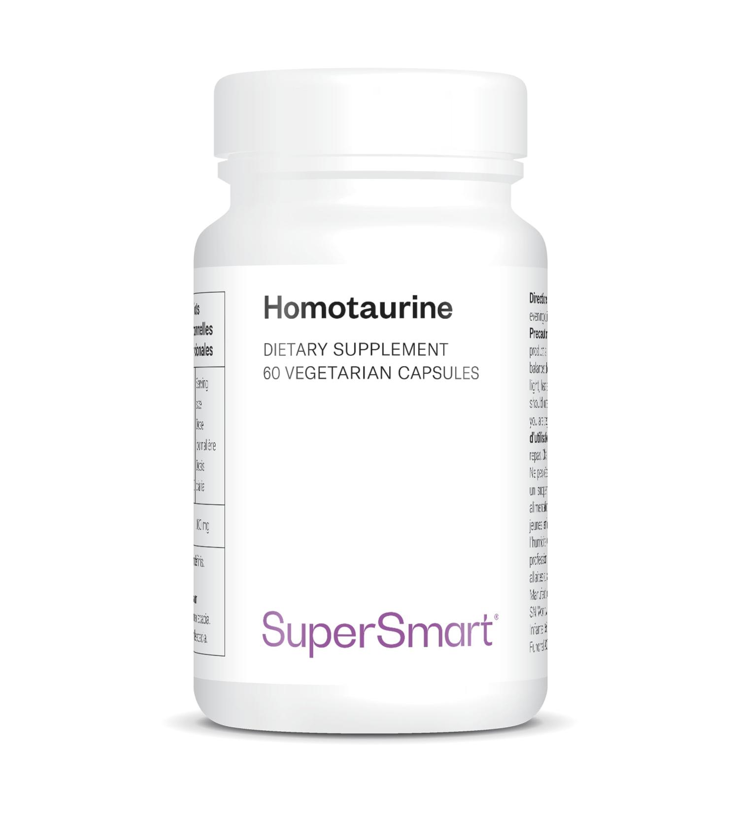 Homotaurin - Contributes to the fight against cognitive aging - Sedative properties - Natural amino acid - Neuroprotective supplement - Vegan - Gluten free - Supersmart - Buy Online on GoSupps.com