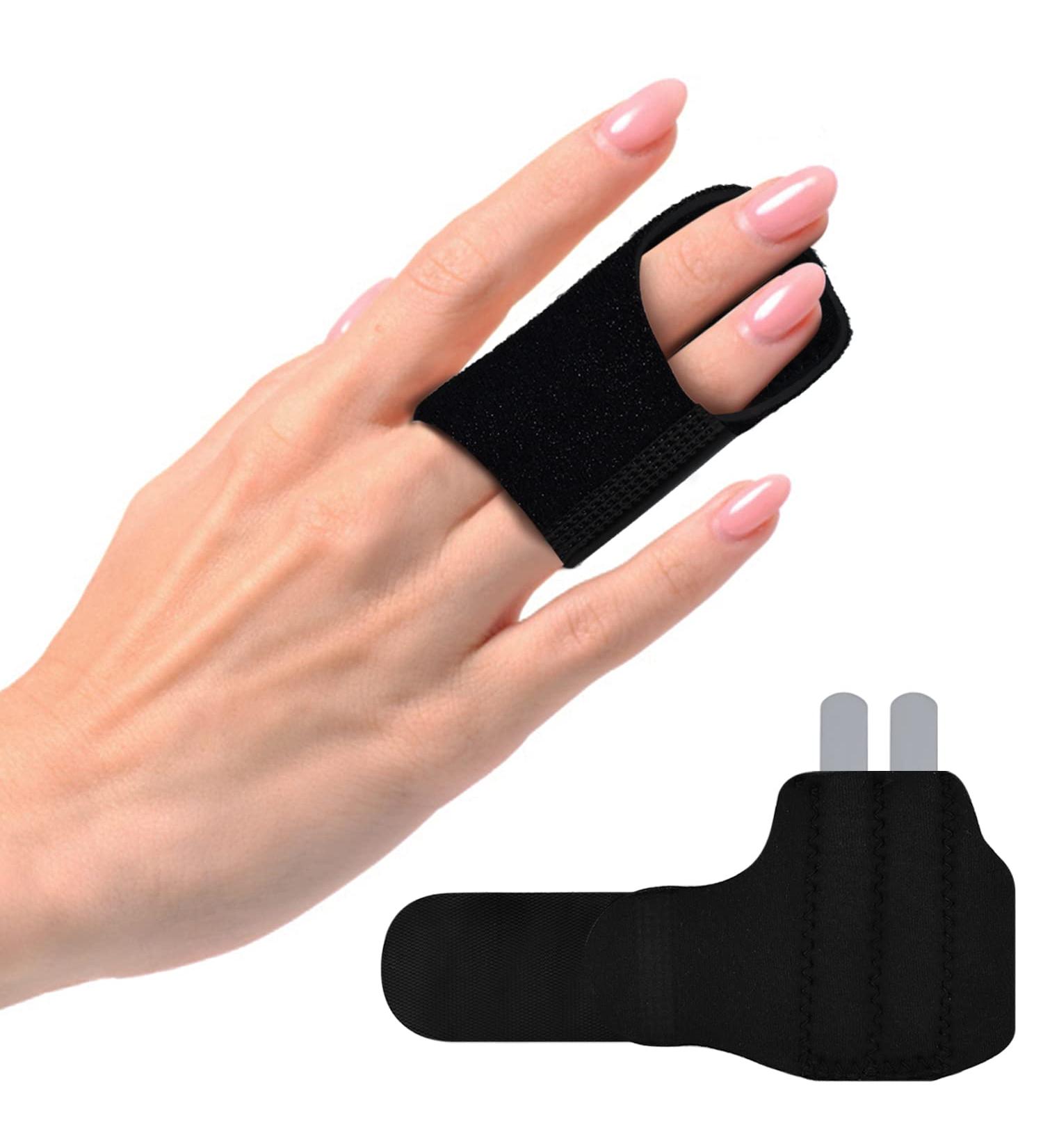 Upgraded Finger Splint - Adjustable Trigger Finger Brace & Mallet Finger Support with Metal Bars | Arthritis & Injury Relief - Buy Online on GoSupps.com