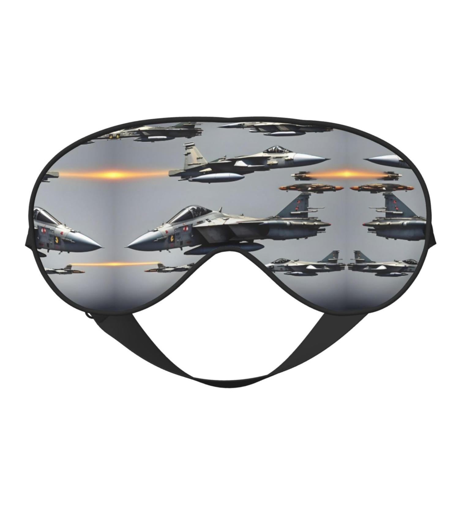 Buy Aircraft Fighter Jets Unisex Sleeping Eye Mask | Soft Adjustable Sleep Mask for Ultimate Comfort - Buy Online on GoSupps.com